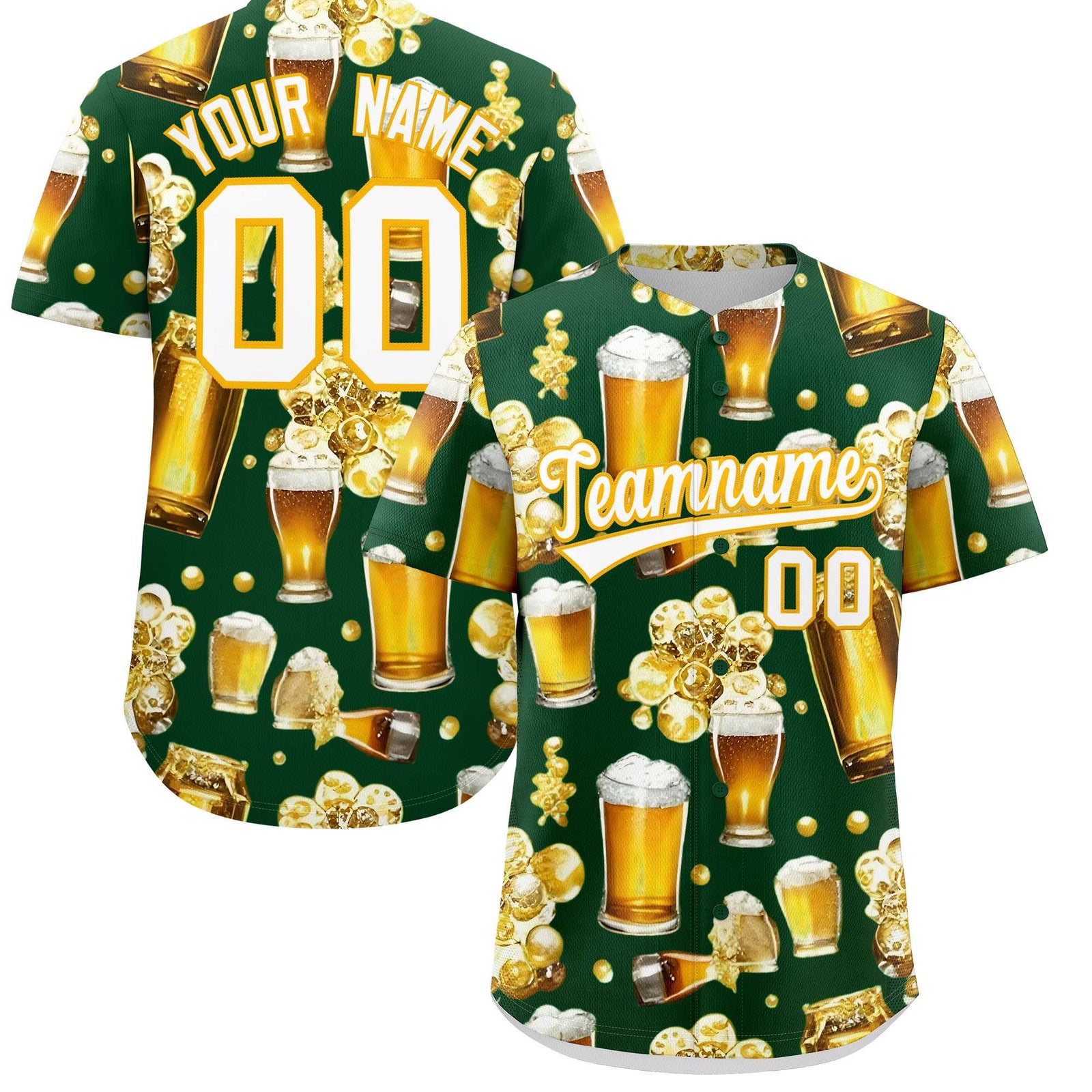 Custom Green Personalized Team Shirts for Parties & Training | KXKSHOP
