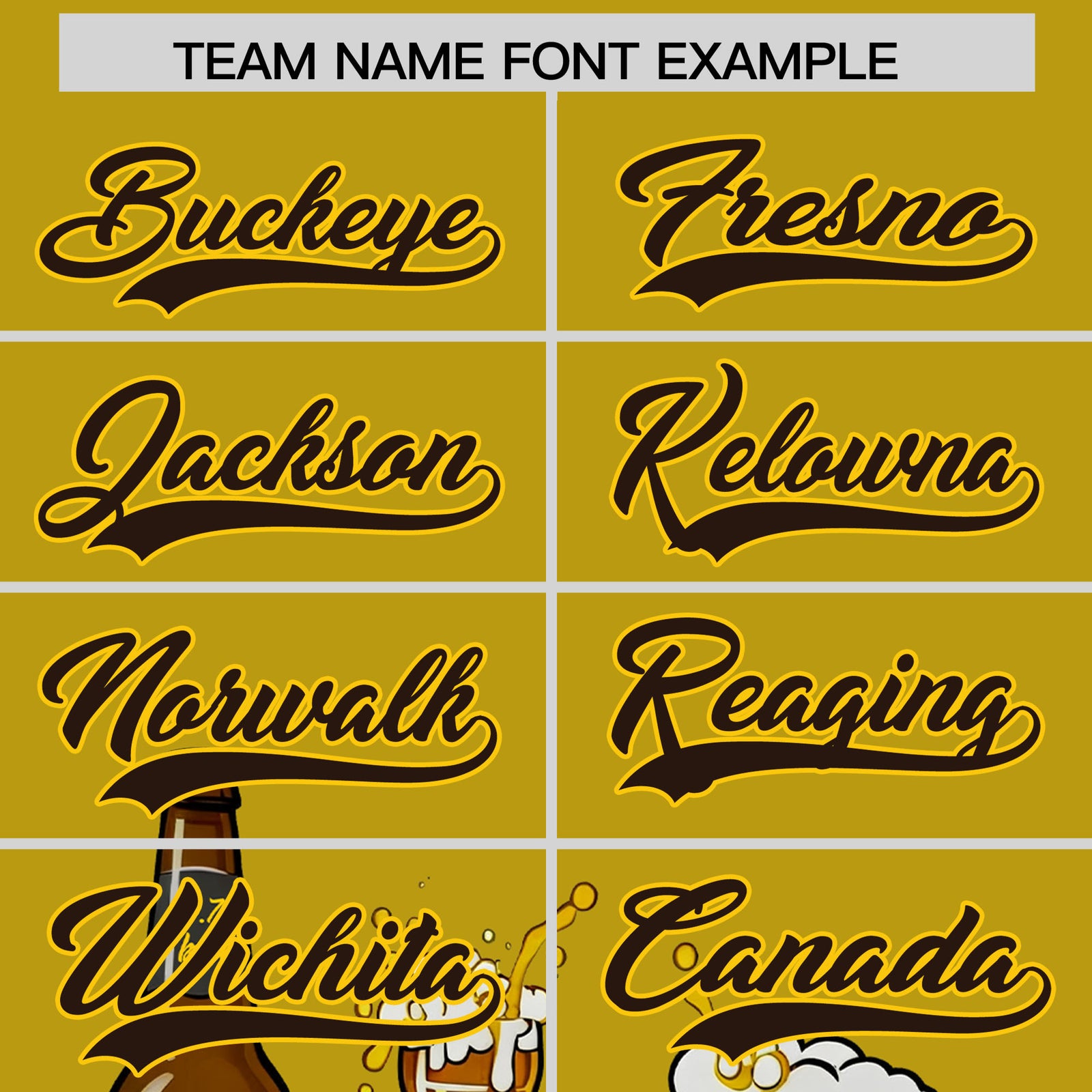 Custom Old Gold Personalized Team Shirts for Parties & Training | KXKSHOP