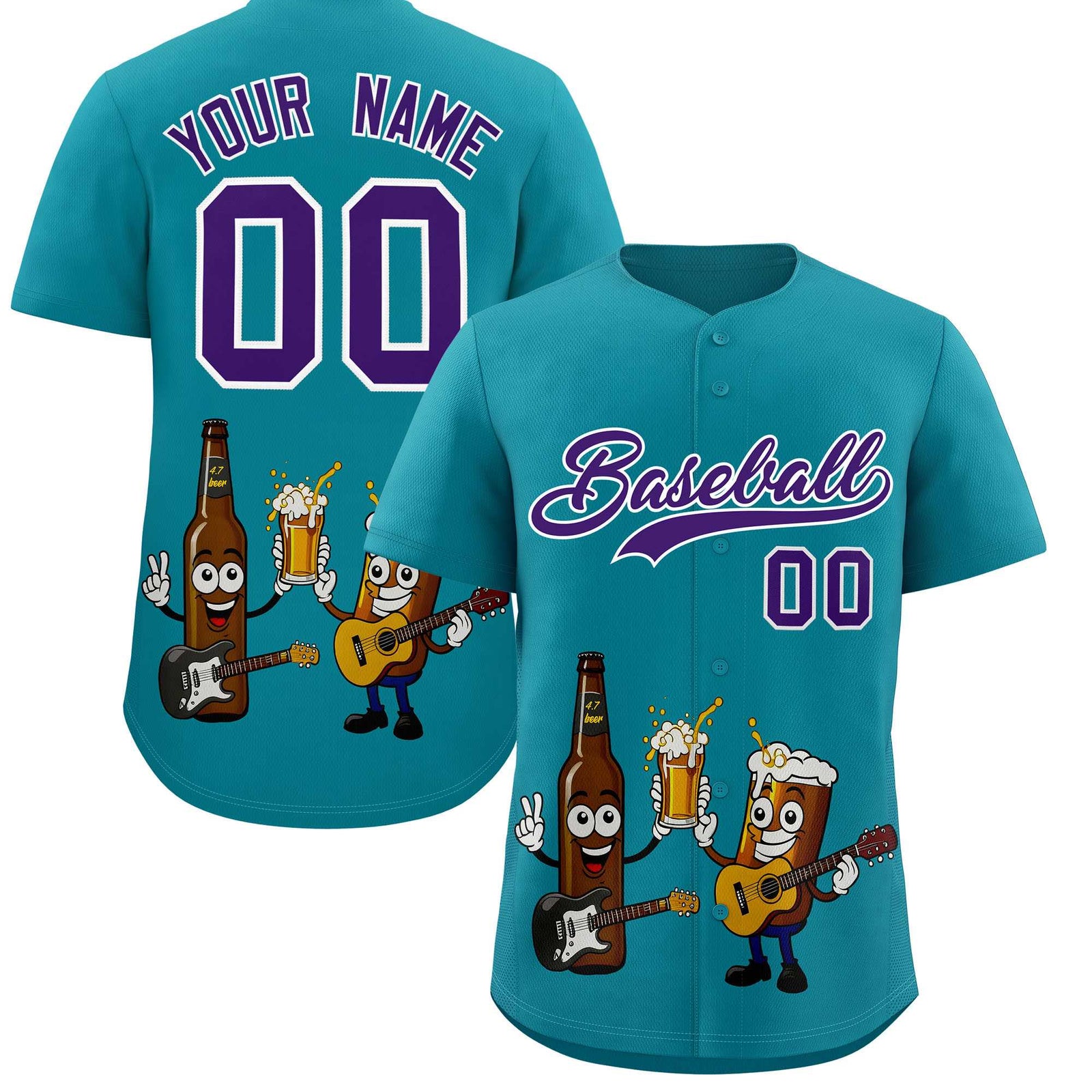 Custom Teal Personalized Team Shirts for Parties & Training | KXKSHOP