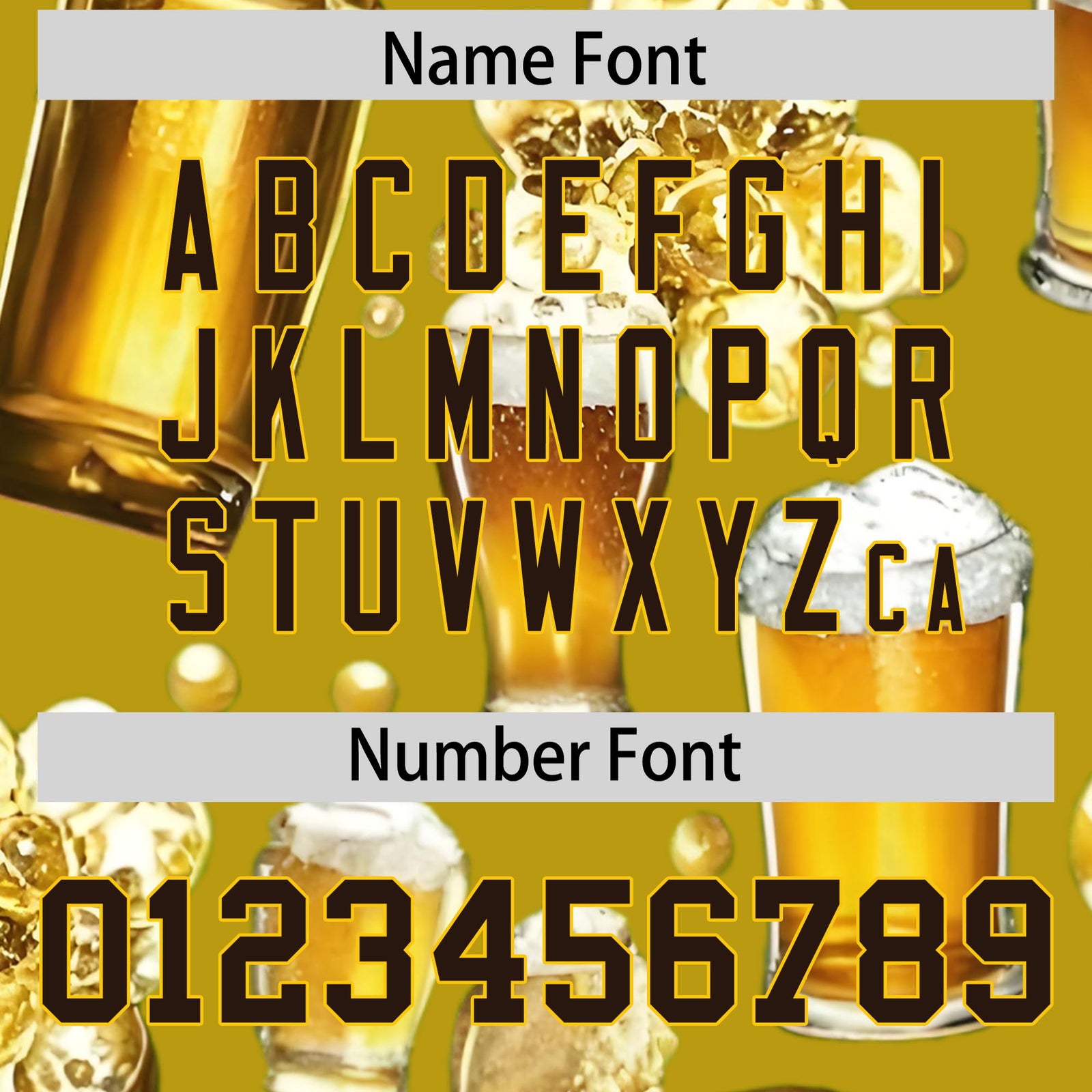 Custom Old Gold Personalized Team Shirts for Parties & Training | KXKSHOP