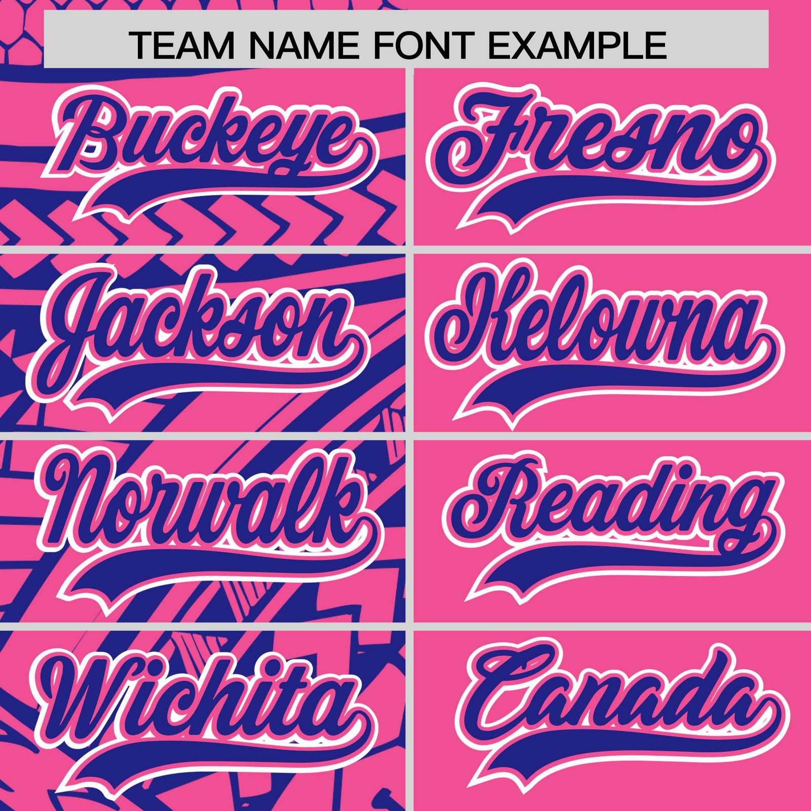 Custom Pink Royal Split Fashion Tribal Pattern Authentic Baseball Jersey