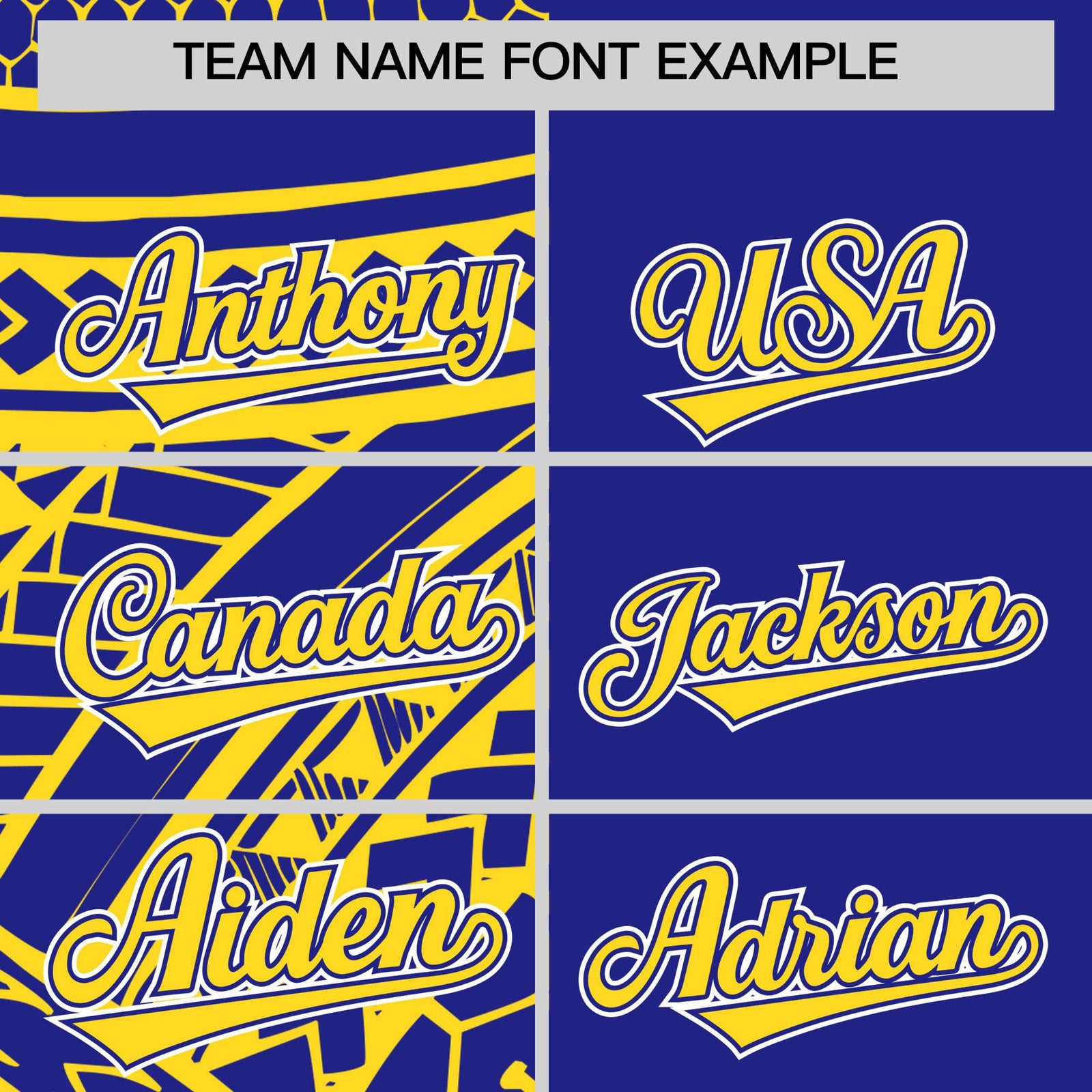 Custom Royal Gold Split Fashion Tribal Pattern Authentic Baseball Jersey