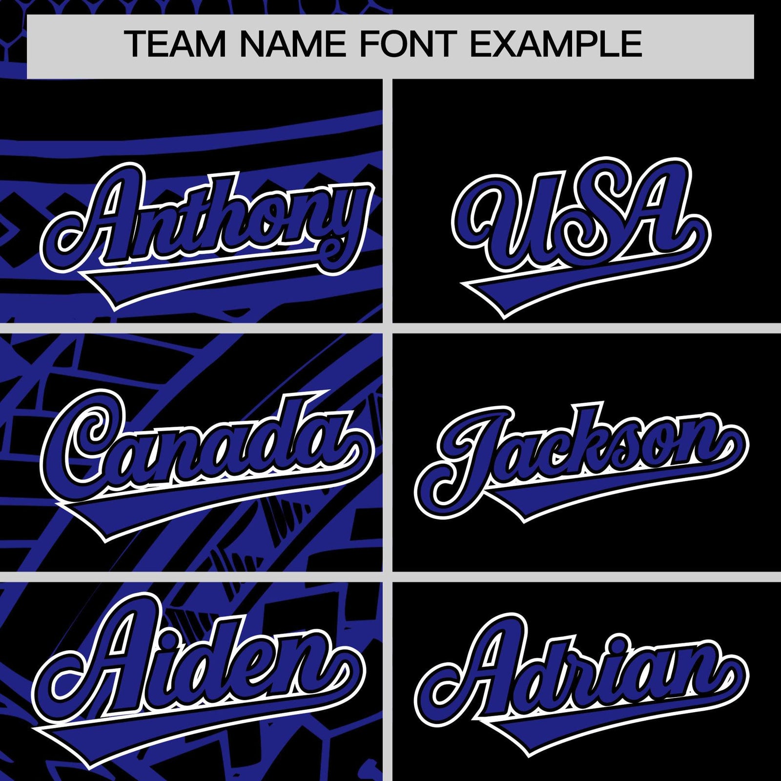 Custom Black Royal Split Fashion Tribal Pattern Authentic Baseball Jersey