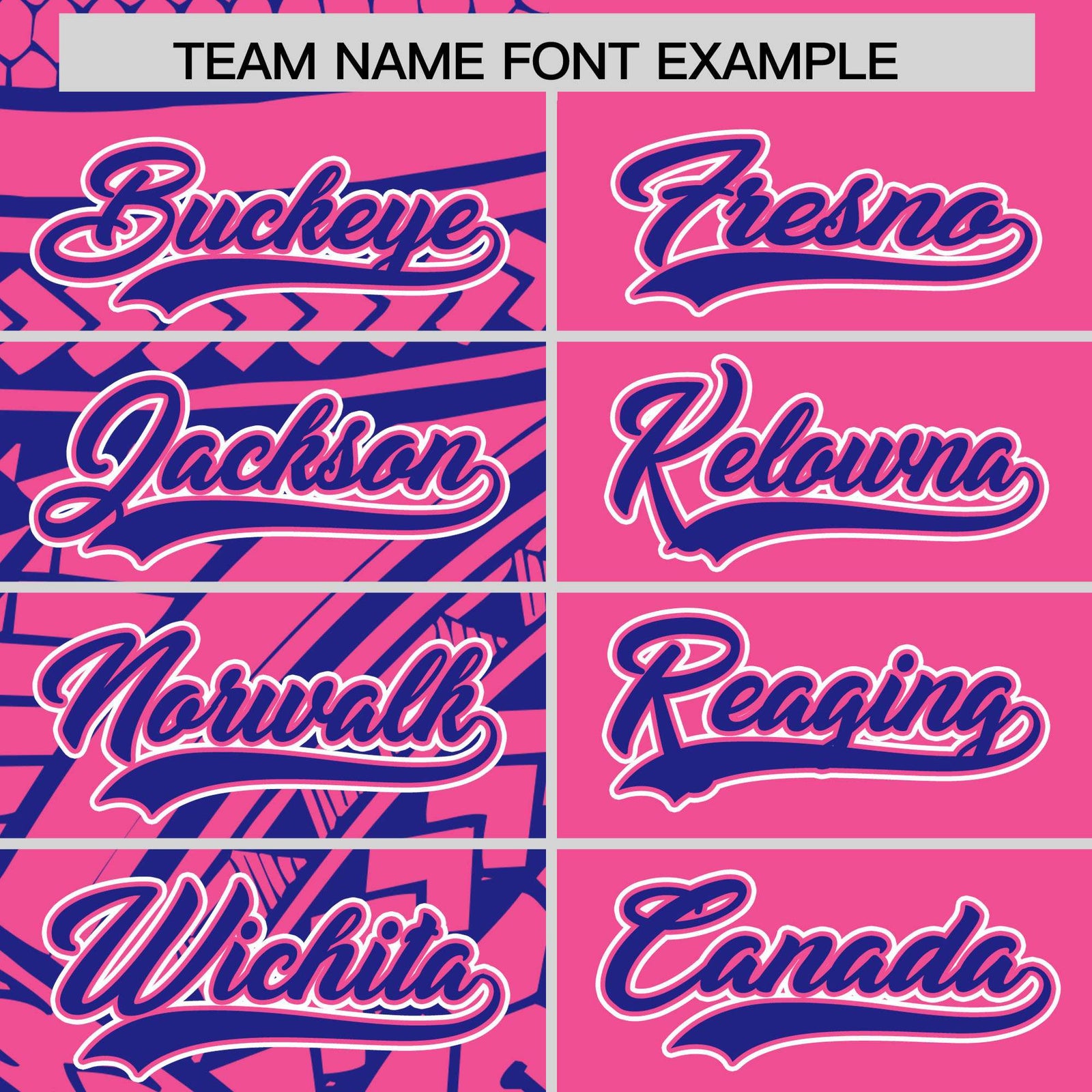 Custom Pink Royal Split Fashion Tribal Pattern Authentic Baseball Jersey