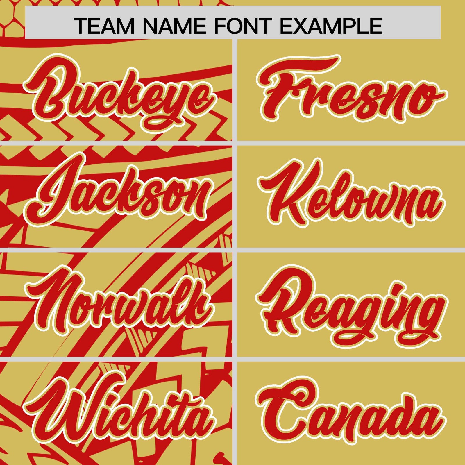 Custom Red Old Gold Split Fashion Tribal Pattern Authentic Baseball Jersey