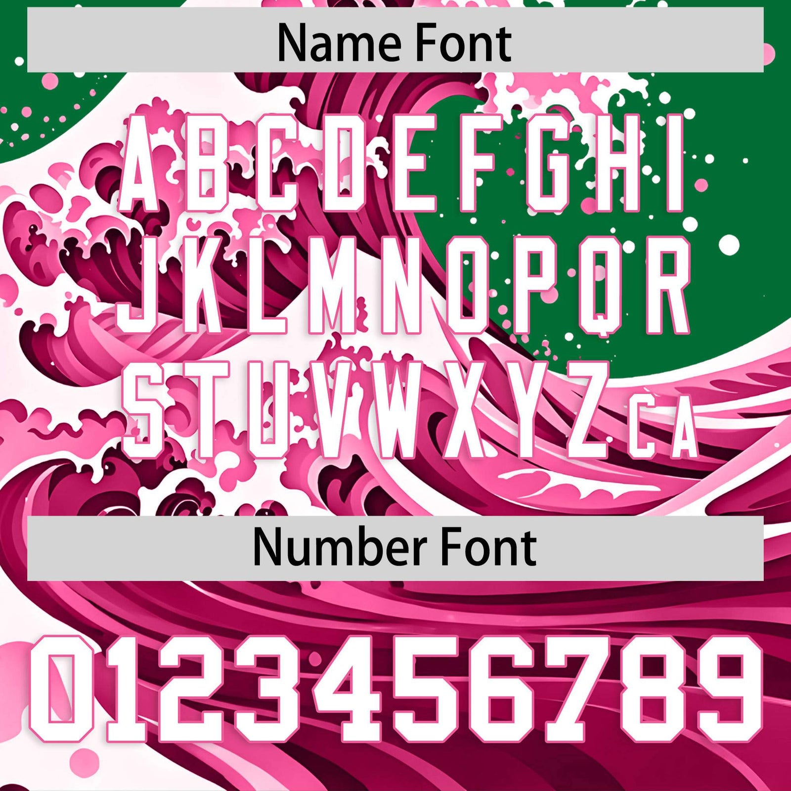 Custom Kelly Green Wave Graffiti Pattern Authentic Baseball Jersey