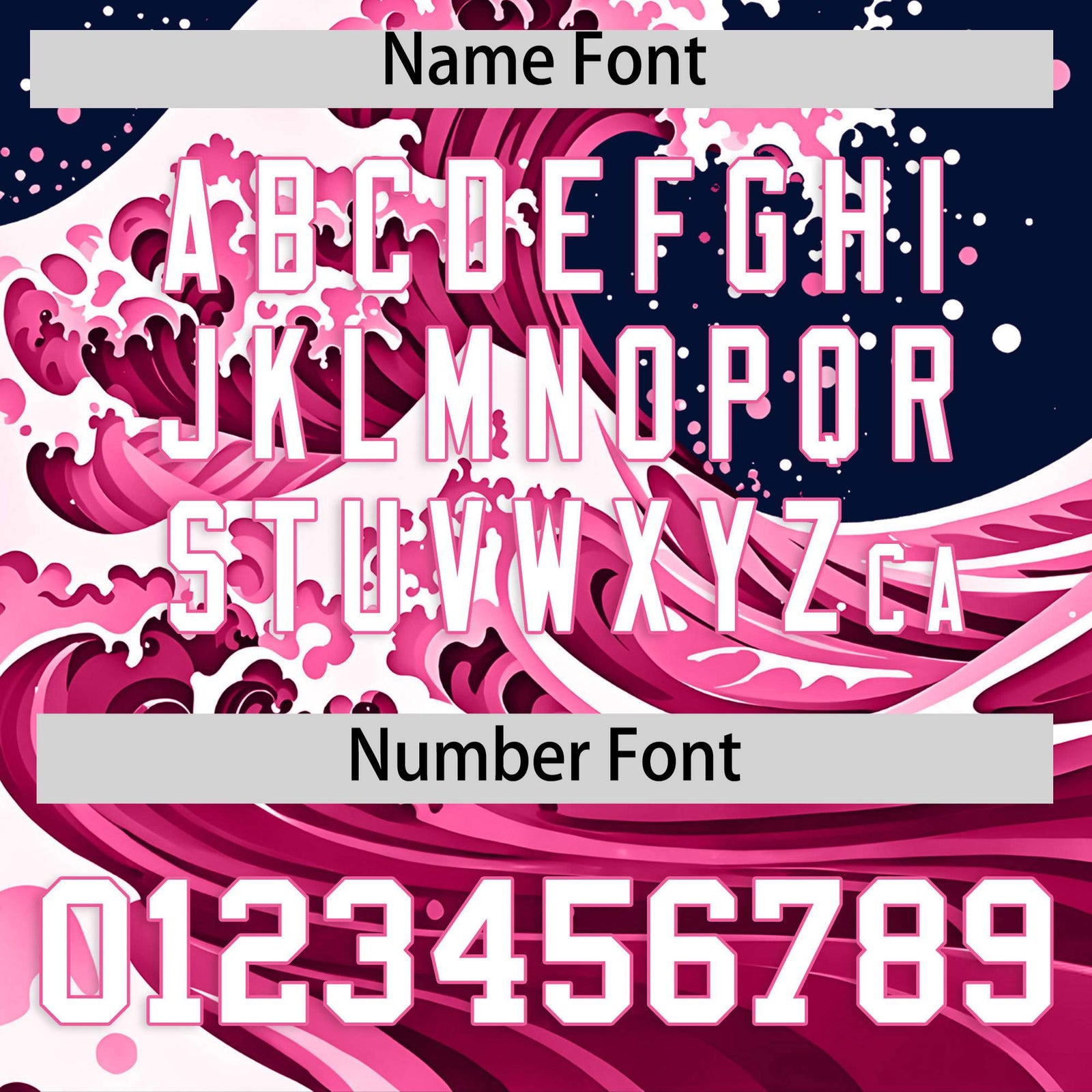 Custom Navy Wave Graffiti Pattern Authentic Baseball Jersey