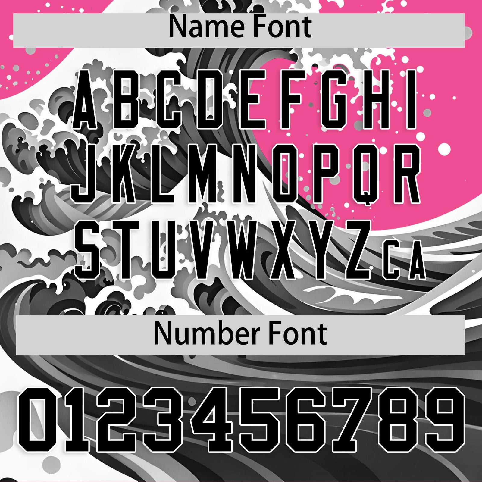 Custom Pink Wave Graffiti Pattern Authentic Baseball Jersey