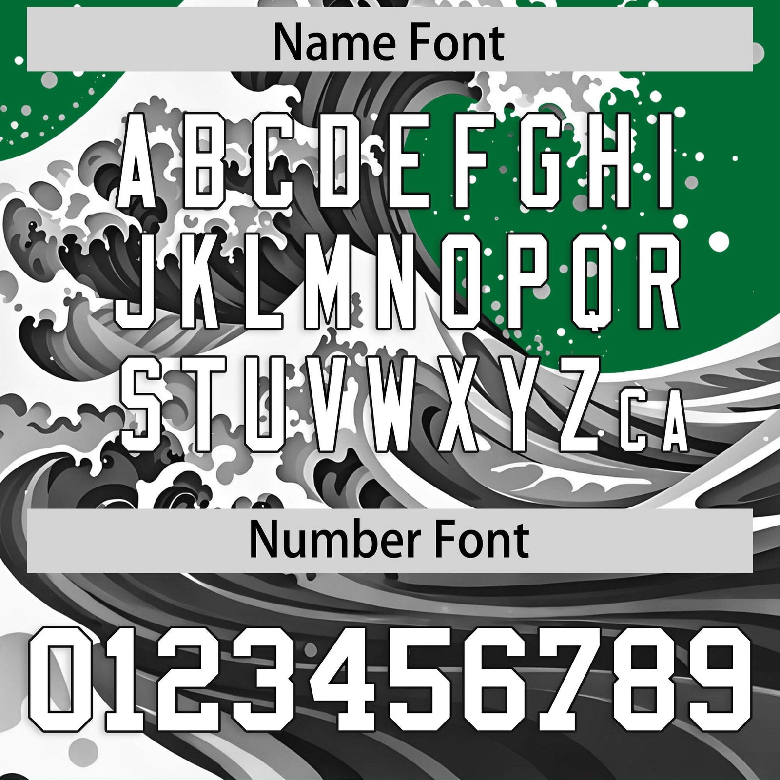 Custom Kelly Green Wave Graffiti Pattern Authentic Baseball Jersey