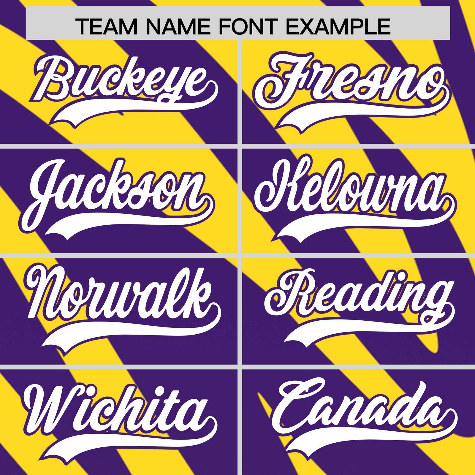 Custom Purple Gold Tiger Stripe Gradient Animal Print Personalized Team Shirt Baseball Jersey