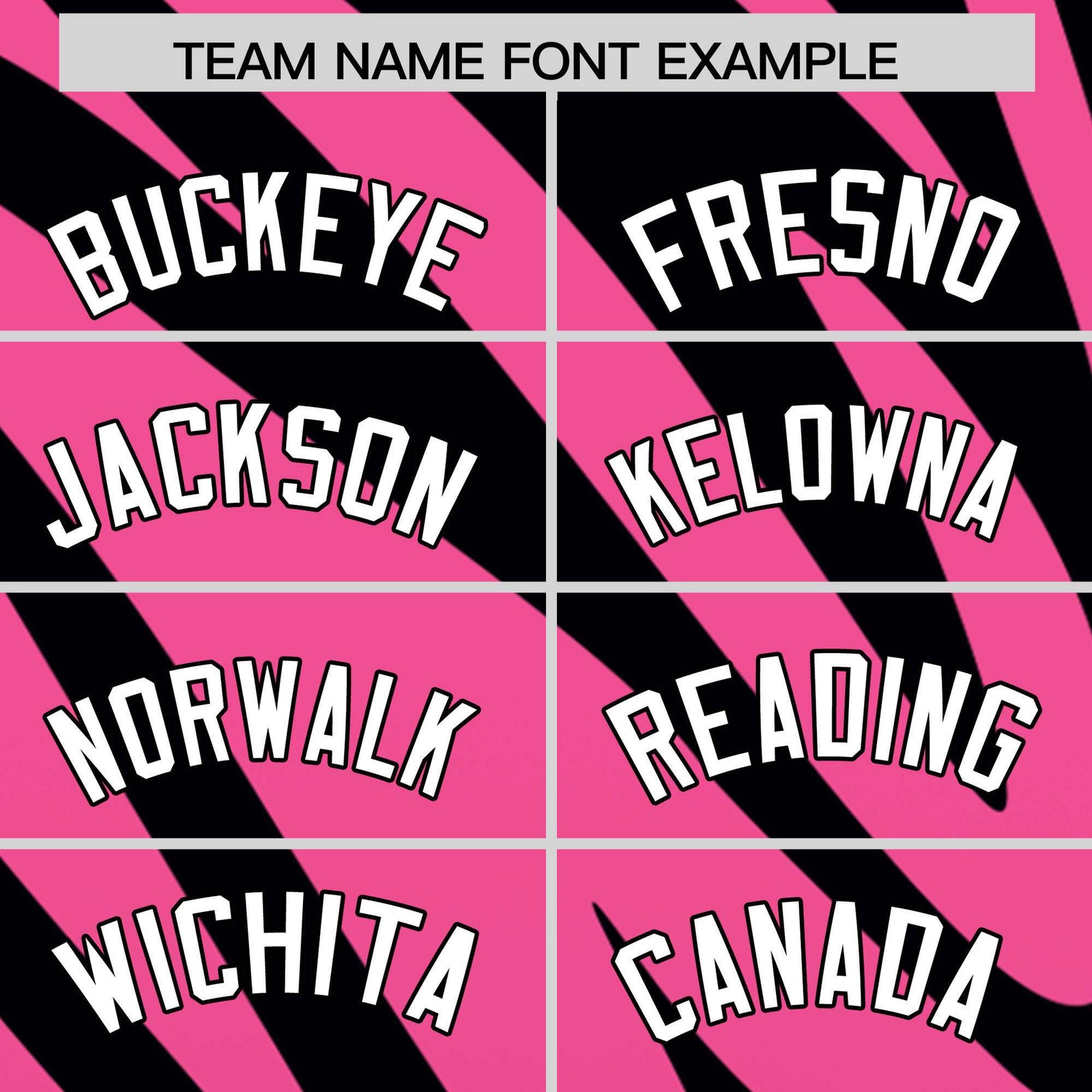 Custom Pink Black Tiger Stripe Gradient Animal Print Personalized Team Shirt Baseball Jersey