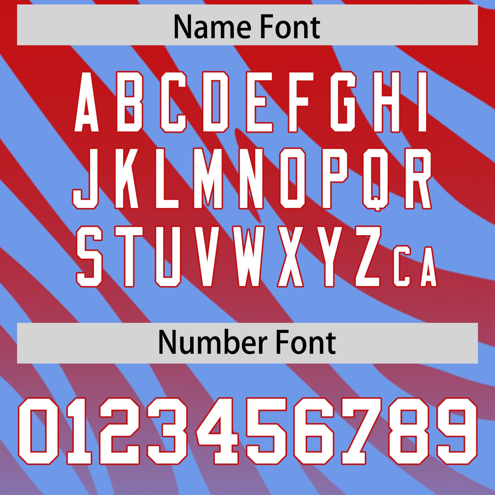 Custom Red Light Blue Tiger Stripe Gradient Animal Print Personalized Team Shirt Baseball Jersey