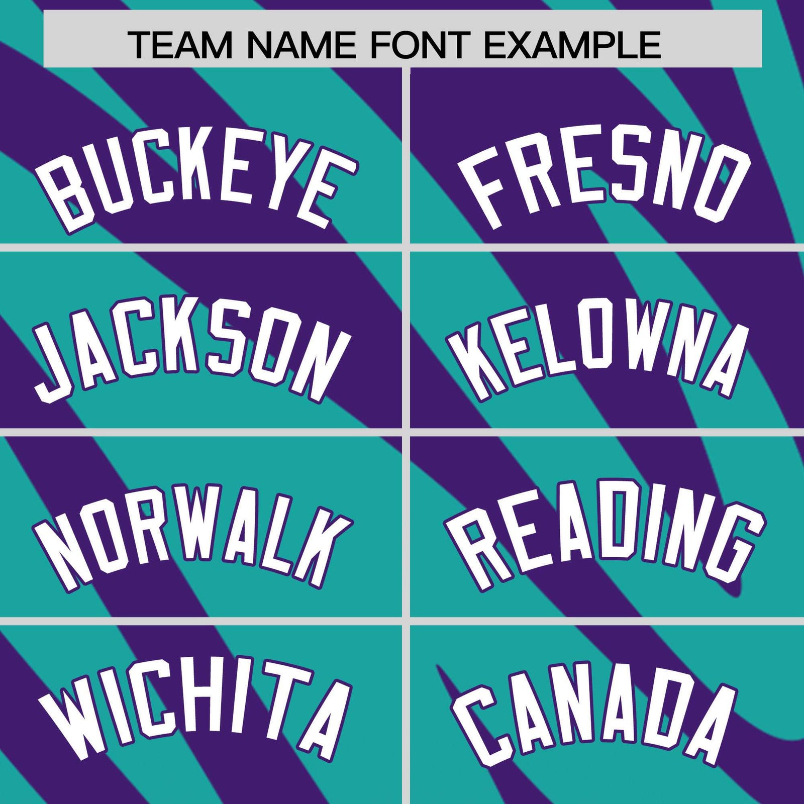 Custom Purple Aqua Tiger Stripe Gradient Animal Print Personalized Team Shirt Baseball Jersey