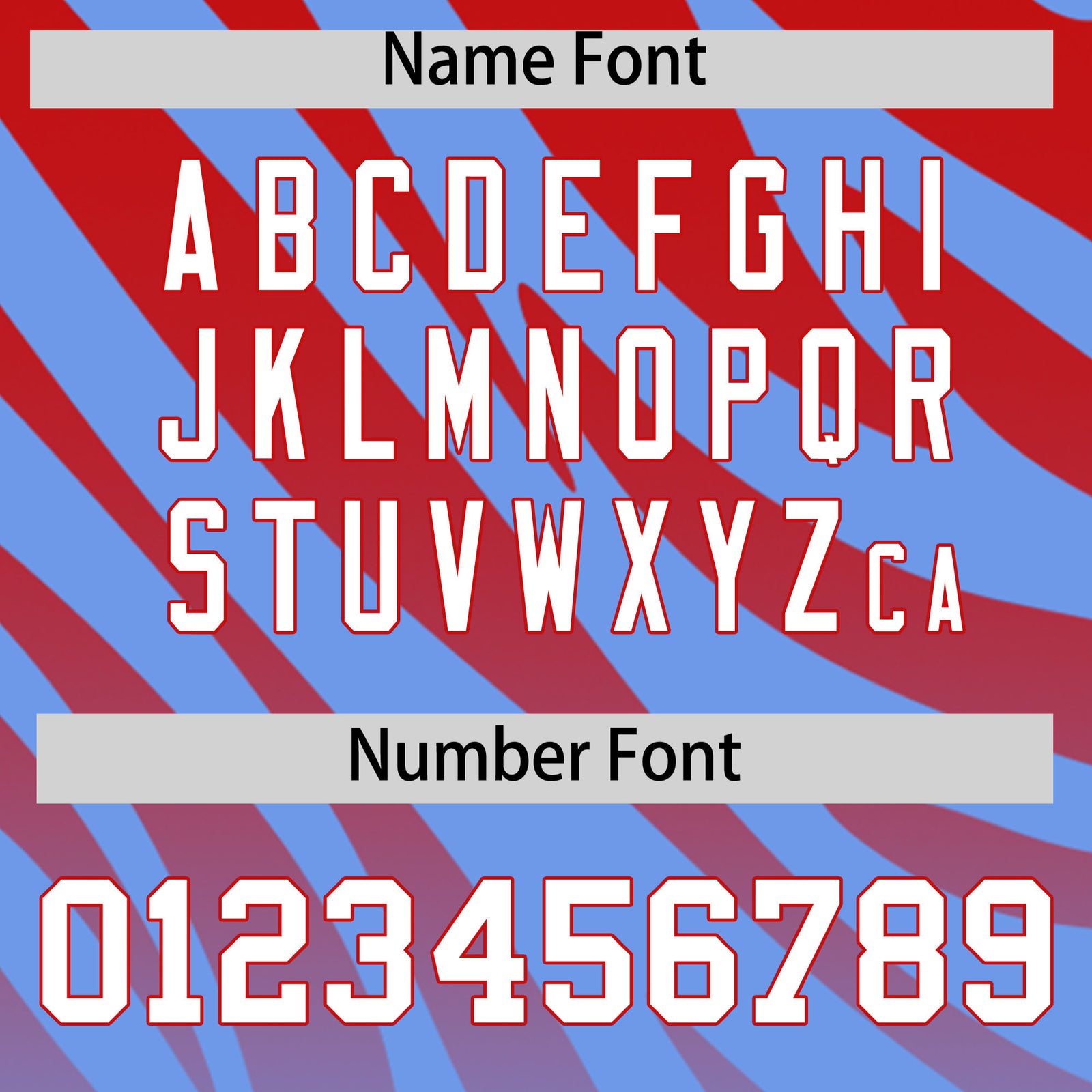 Custom Red Light Blue Tiger Stripe Gradient Animal Print Personalized Team Shirt Baseball Jersey