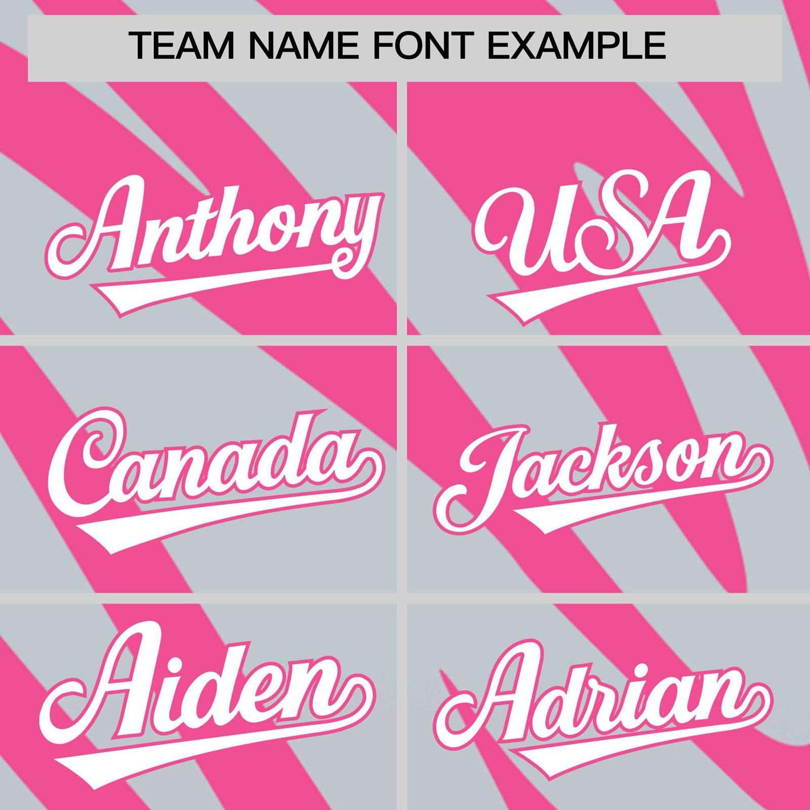 Custom Pink Silver Tiger Stripe Gradient Animal Print Personalized Team Shirt Baseball Jersey