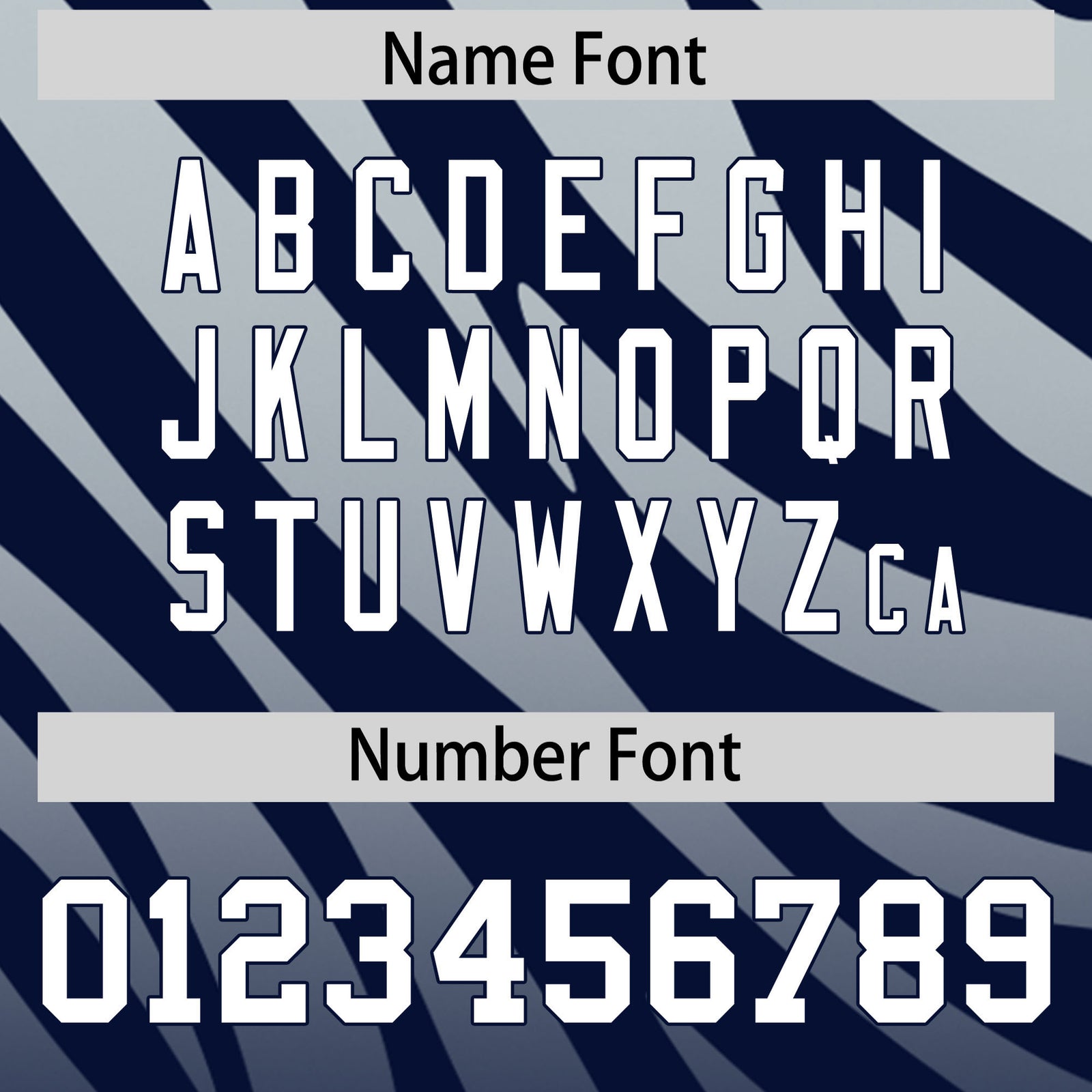 Custom Navy Silver Tiger Stripe Gradient Animal Print Personalized Team Shirt Baseball Jersey