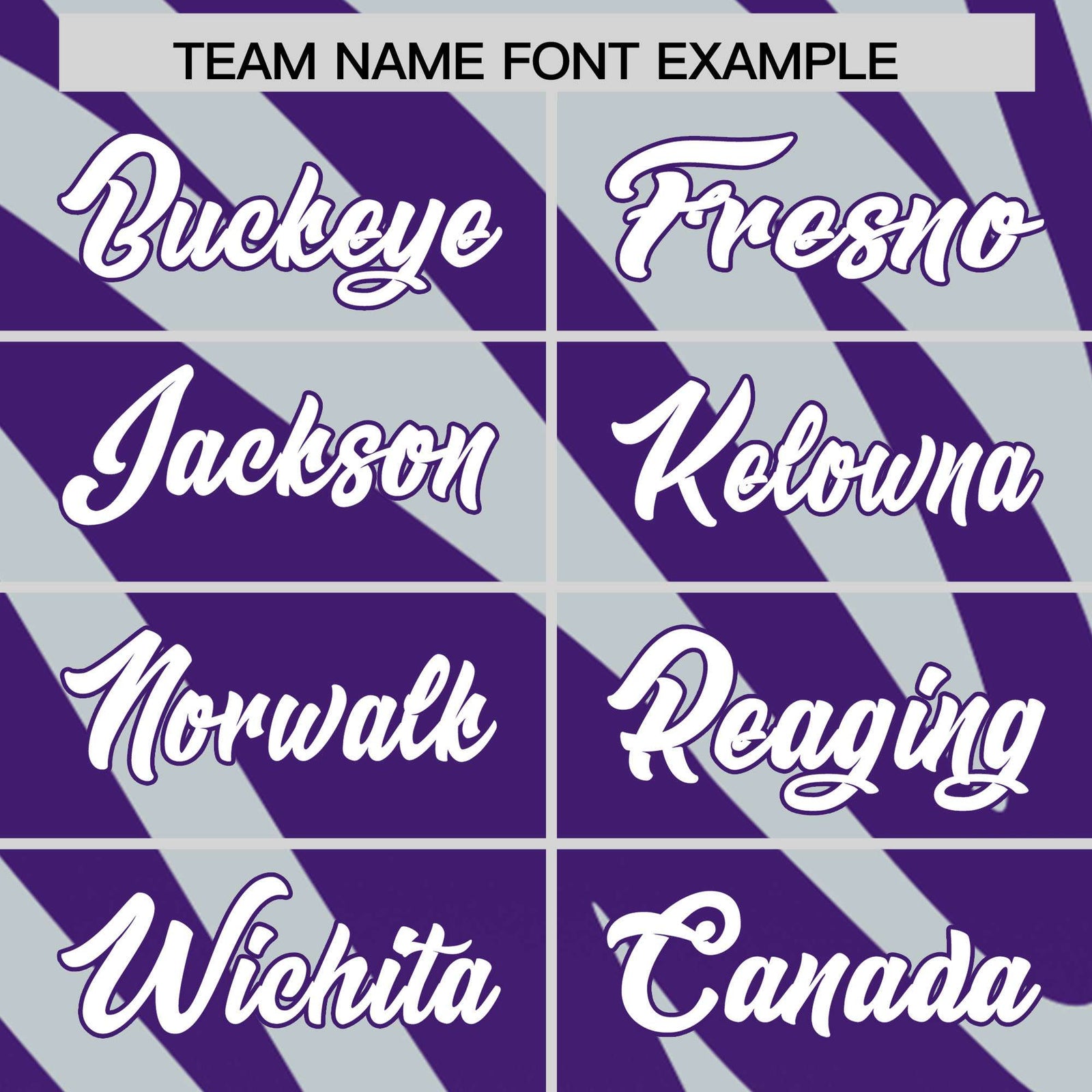 Custom Purple Silver Tiger Stripe Gradient Animal Print Personalized Team Shirt Baseball Jersey