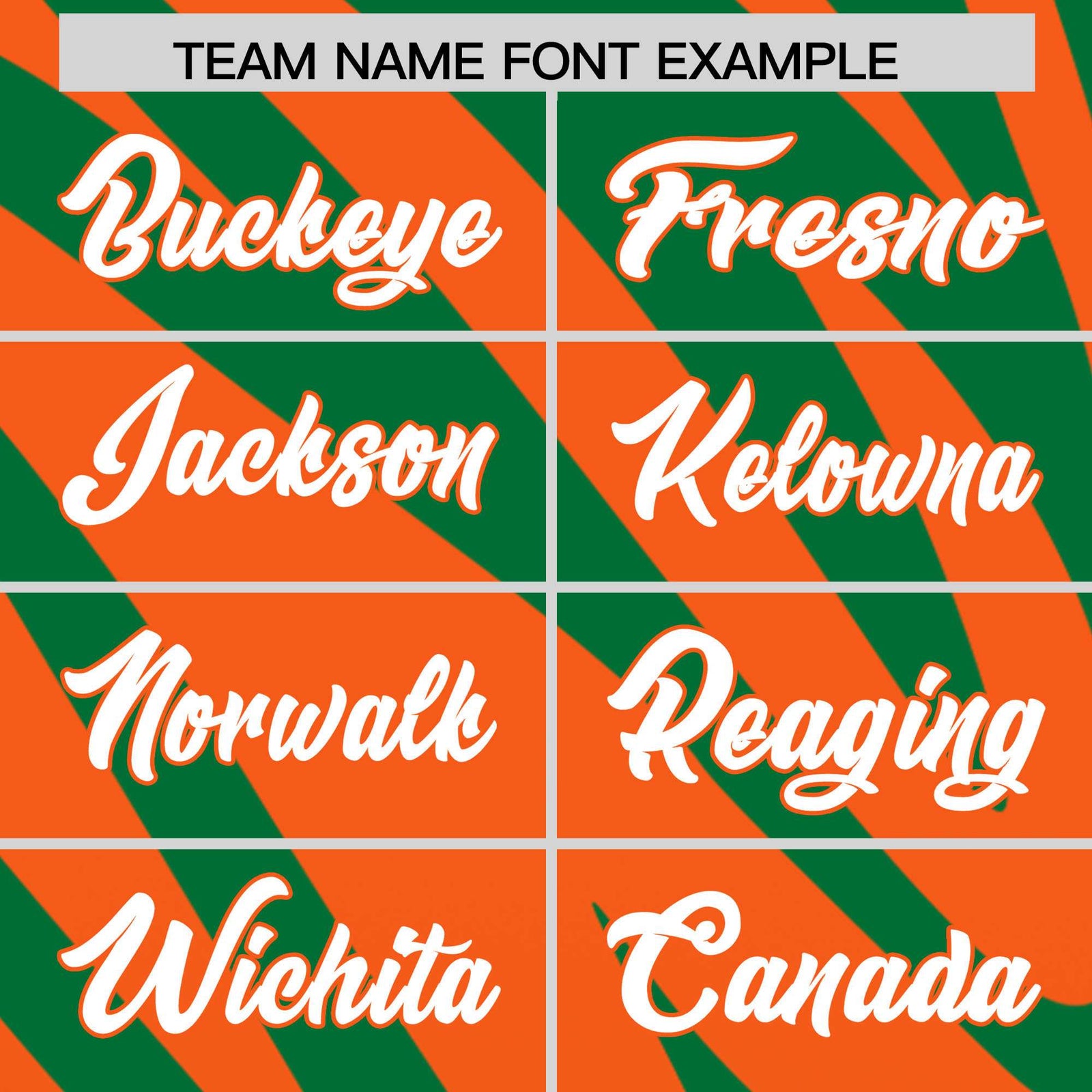 Custom Kelly Green Orange Tiger Stripe Gradient Animal Print Personalized Team Shirt Baseball Jersey