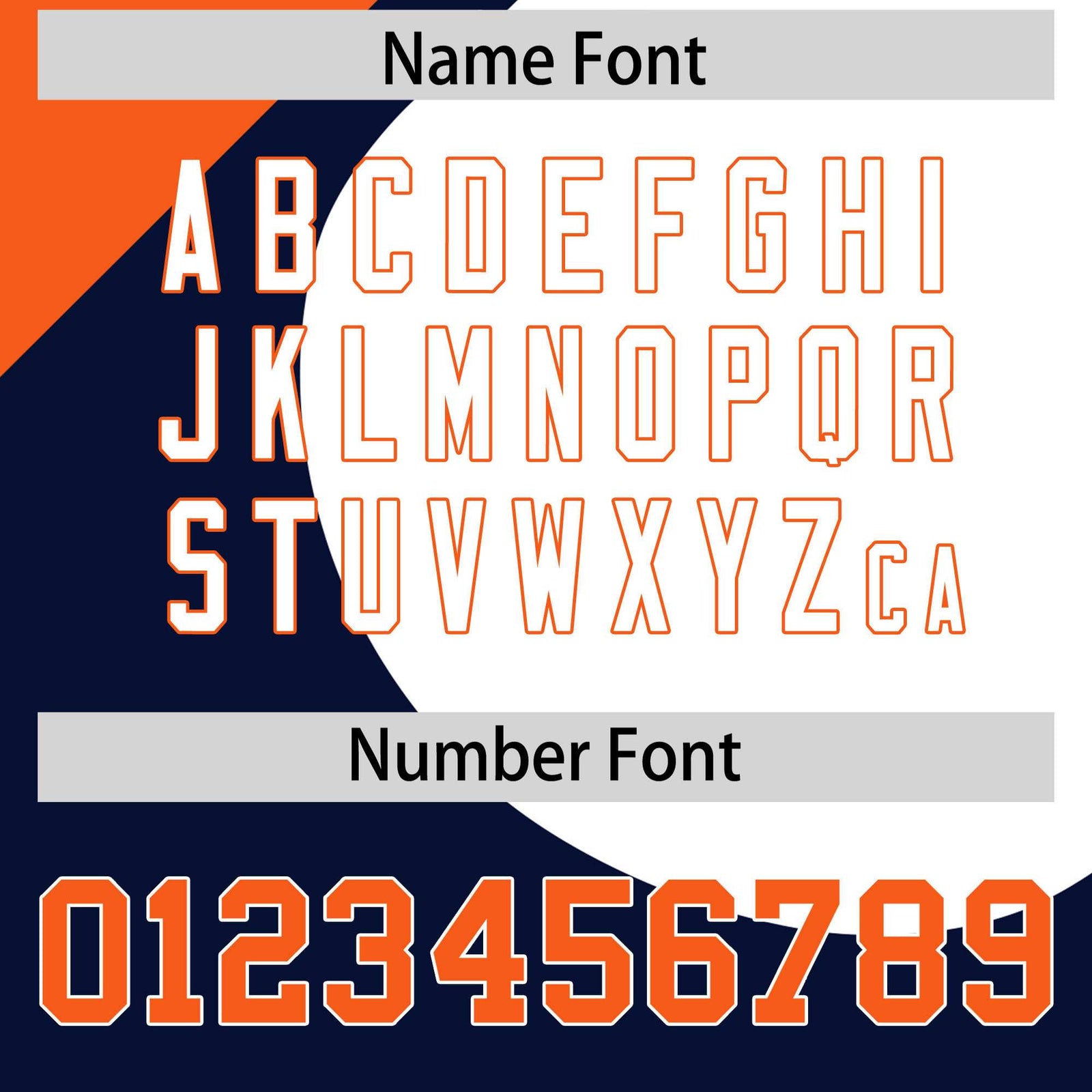 Custom Navy Orange-White Color Block Personalized Half Heart Pattern Authentic Baseball Jersey