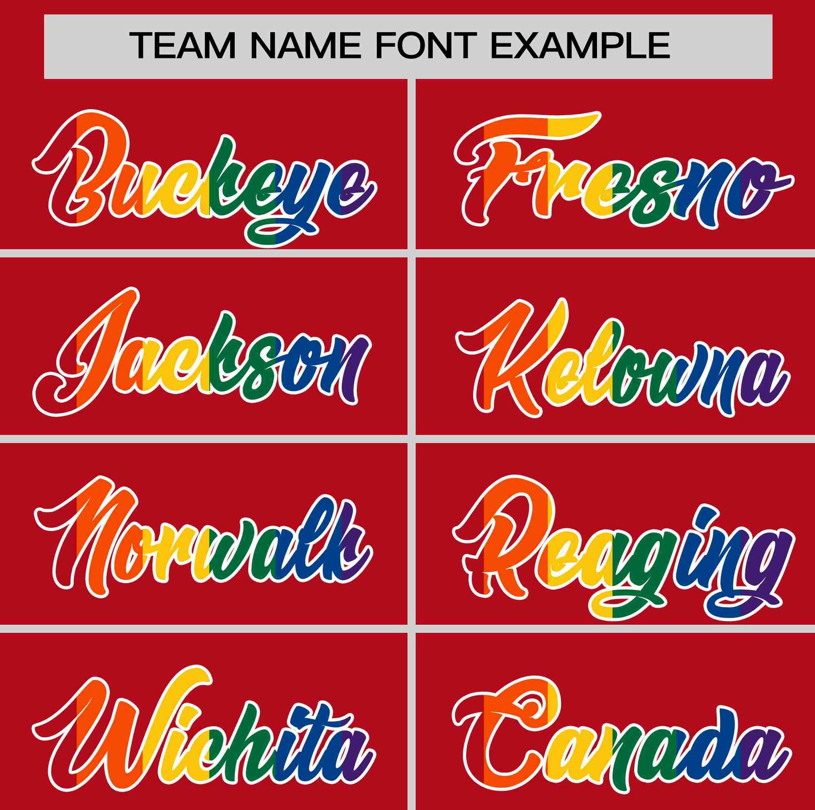 Custom Red LGBT Rainbow For Pride Month Classic Style Authentic Baseball Jersey