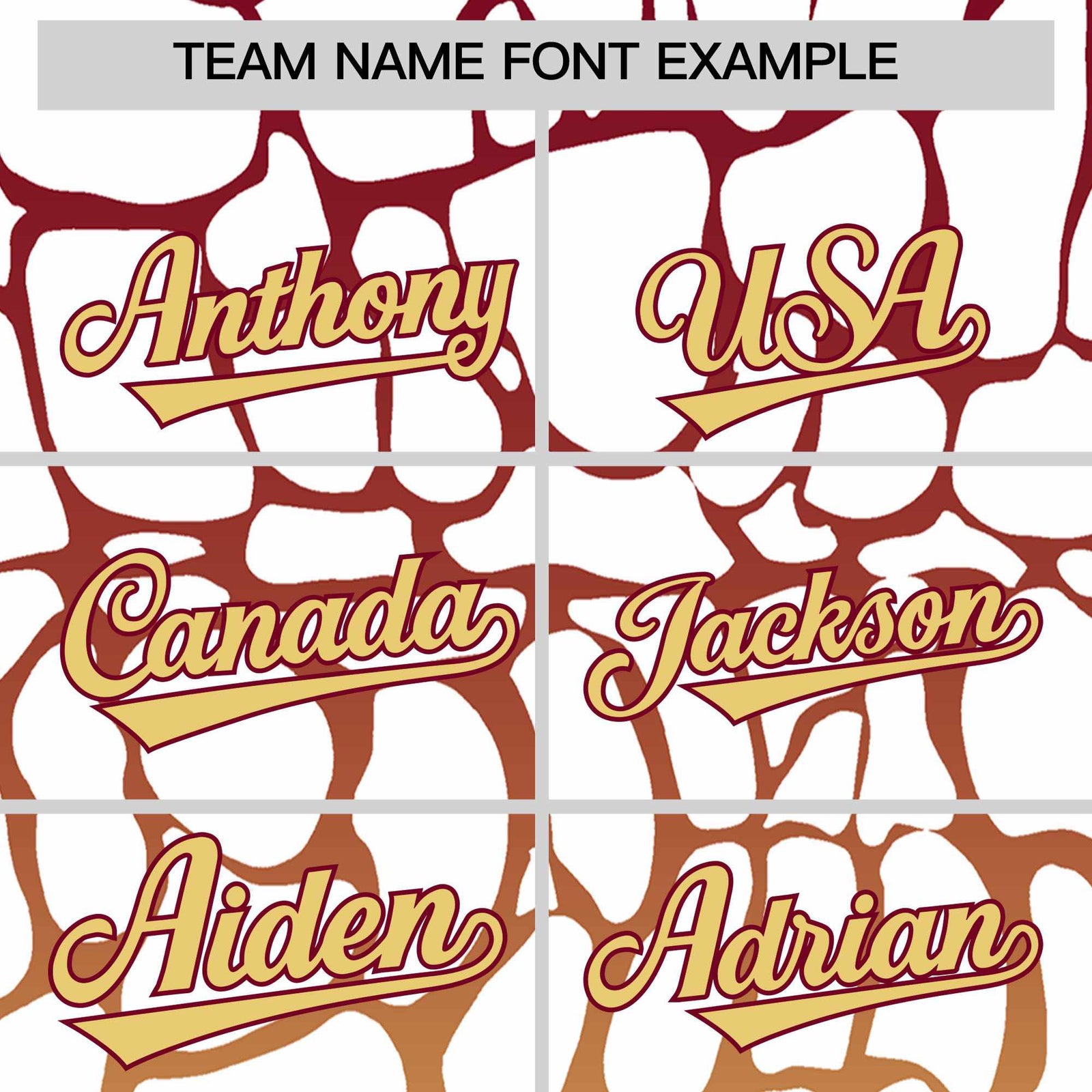 Custom Crimson Khaki Giraffe Graffiti Pattern Authentic Baseball Jersey