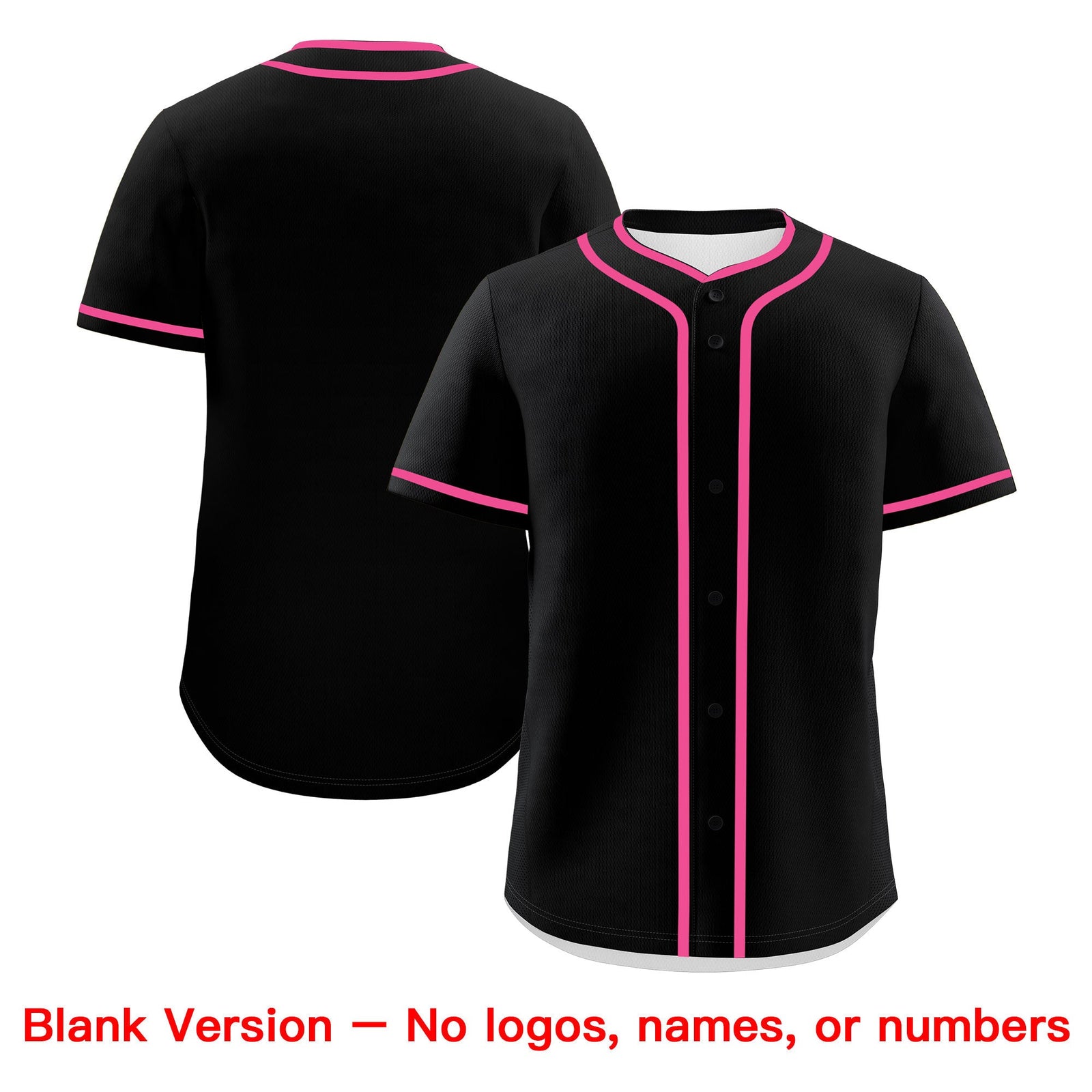 Custom Black Pink White Classic Style Father's Day Quick Dry Baseball Jersey| KXKSHOP