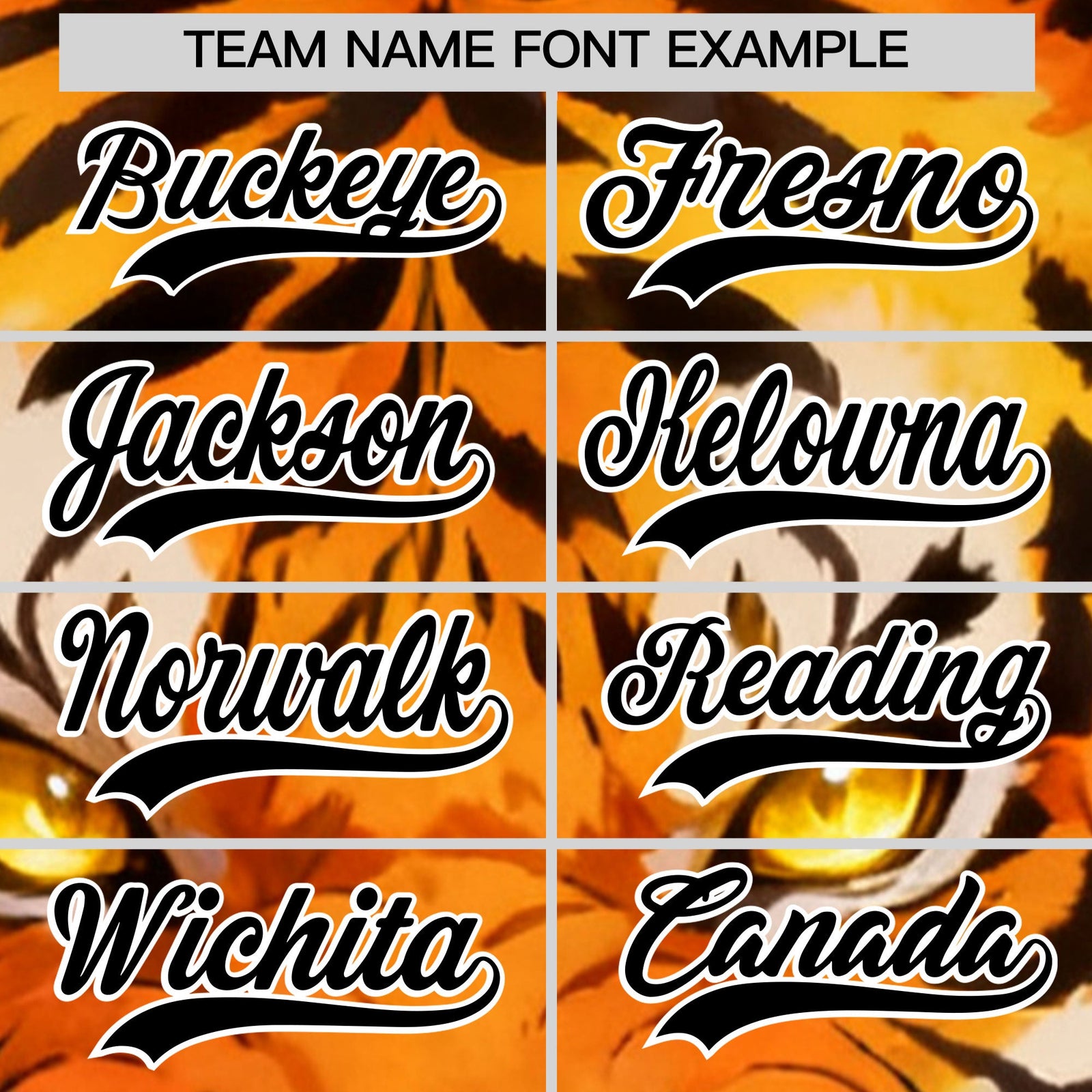 Custom Yellow Black White Tiger Animal Series Personalization Graffiti Pattern Baseball Jersey| KXKSHOP