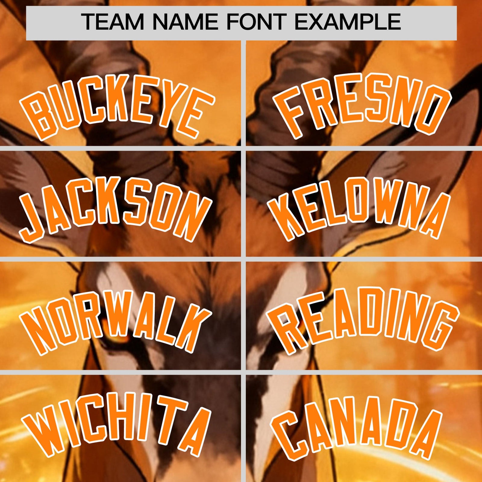 Custom Light Brown Orange White Deer Animal Series Personalization Graffiti Pattern Baseball Jersey| KXKSHOP