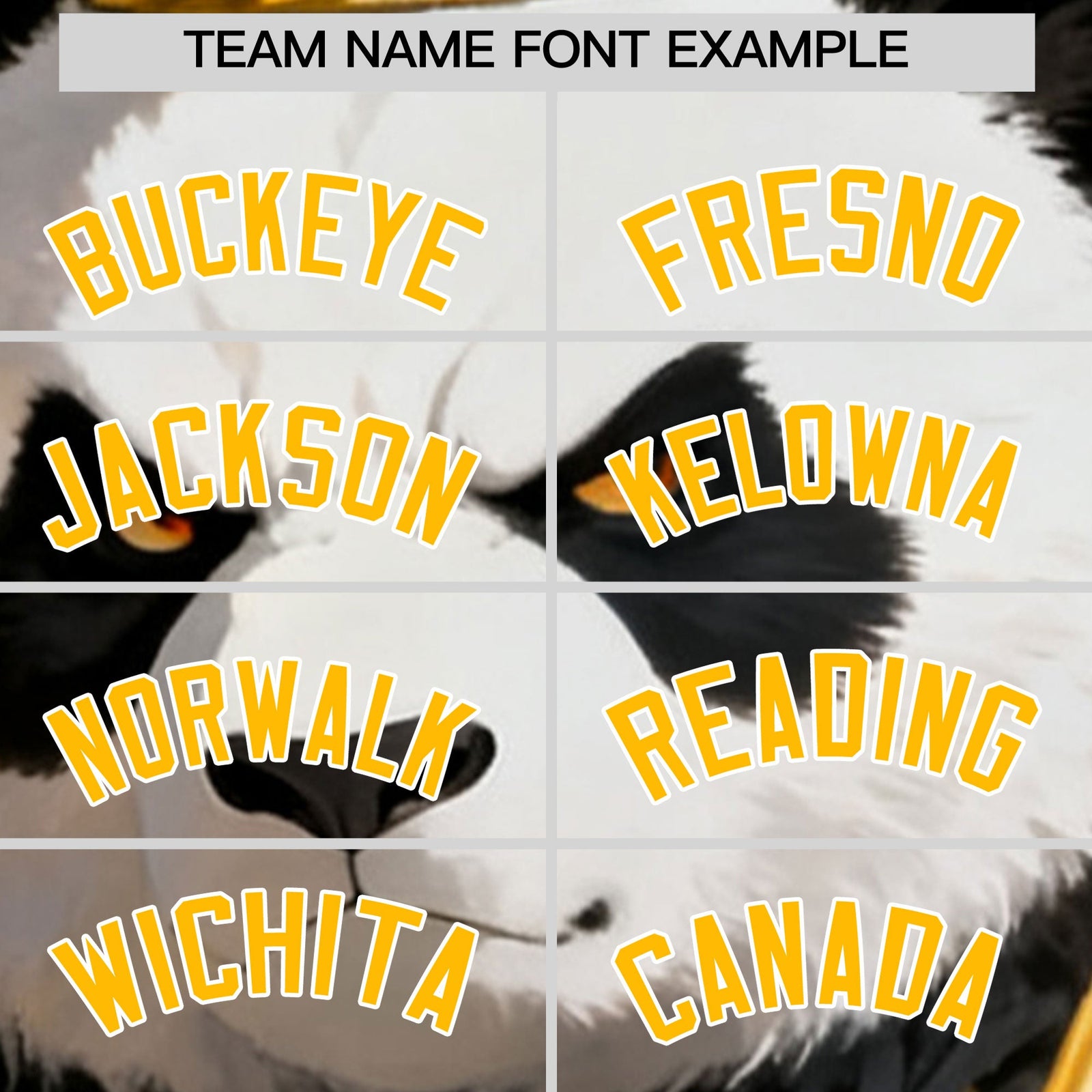 Custom Dark Blue Gold White Panda Animal Series Personalization Graffiti Pattern Baseball Jersey| KXKSHOP