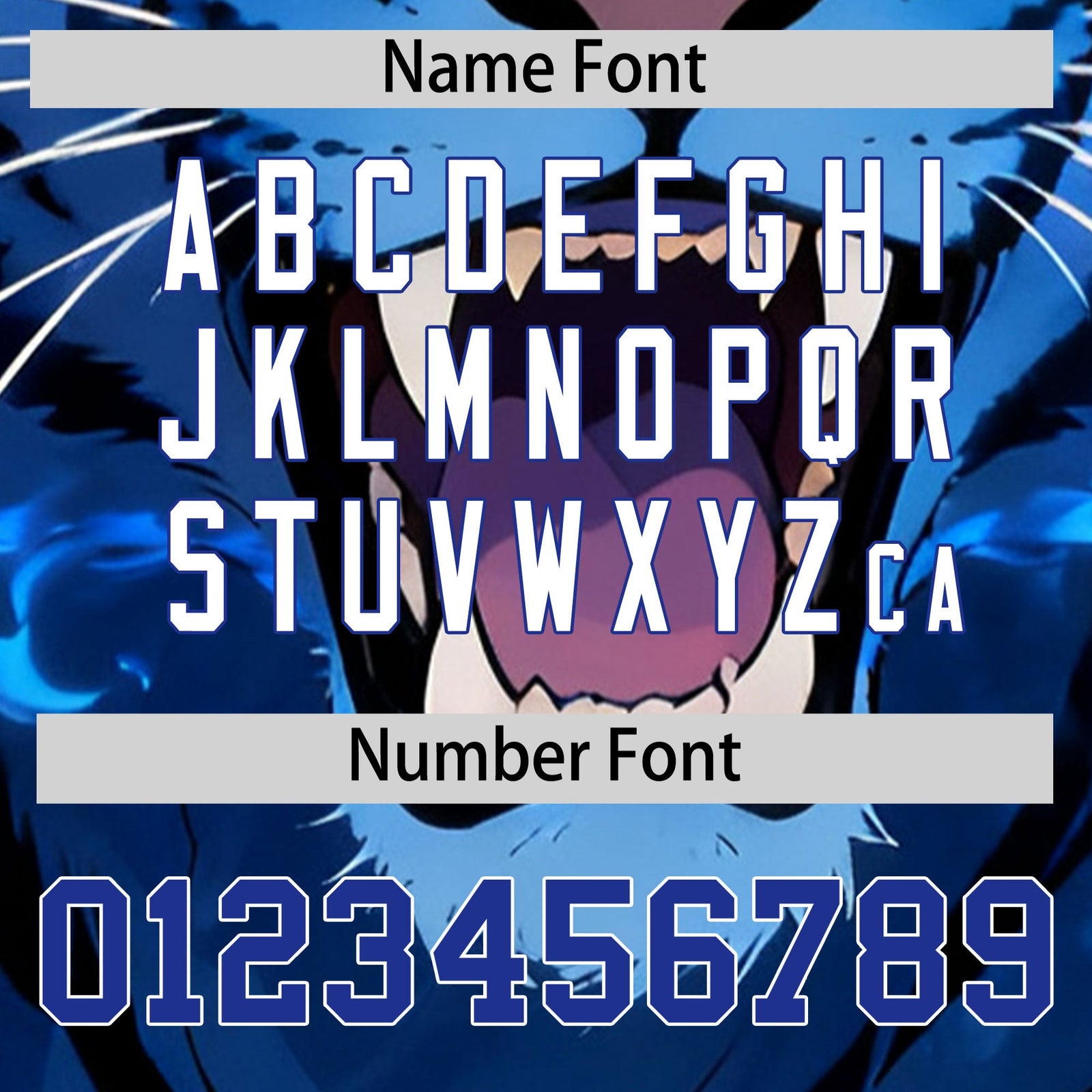 Custom Black Royal Blue White Tiger Animal Series Personalization Graffiti Pattern Baseball Jersey| KXKSHOP