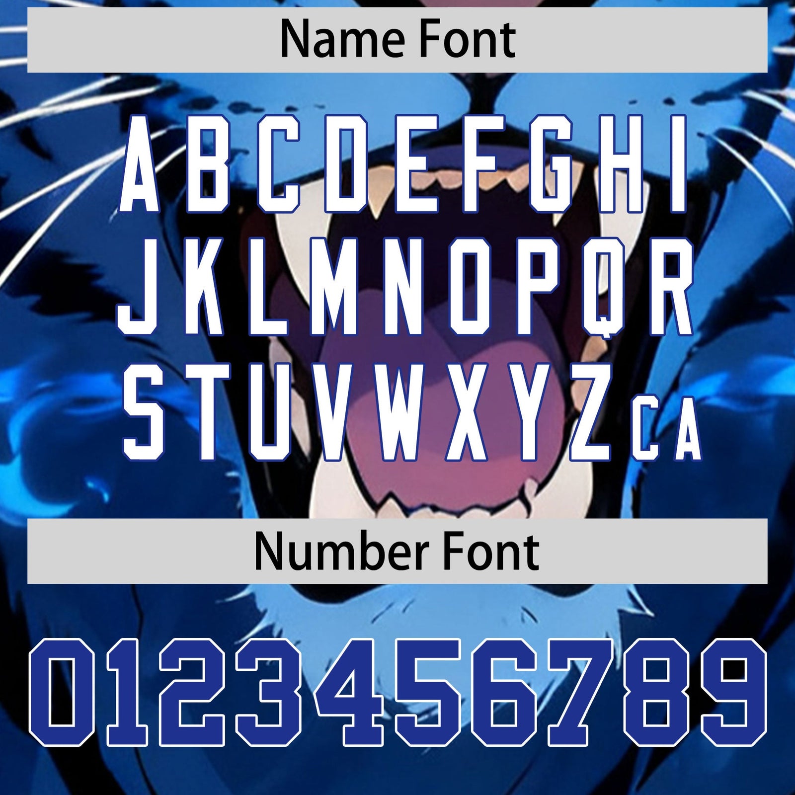 Custom Black Royal Blue White Tiger Animal Series Personalization Graffiti Pattern Baseball Jersey| KXKSHOP