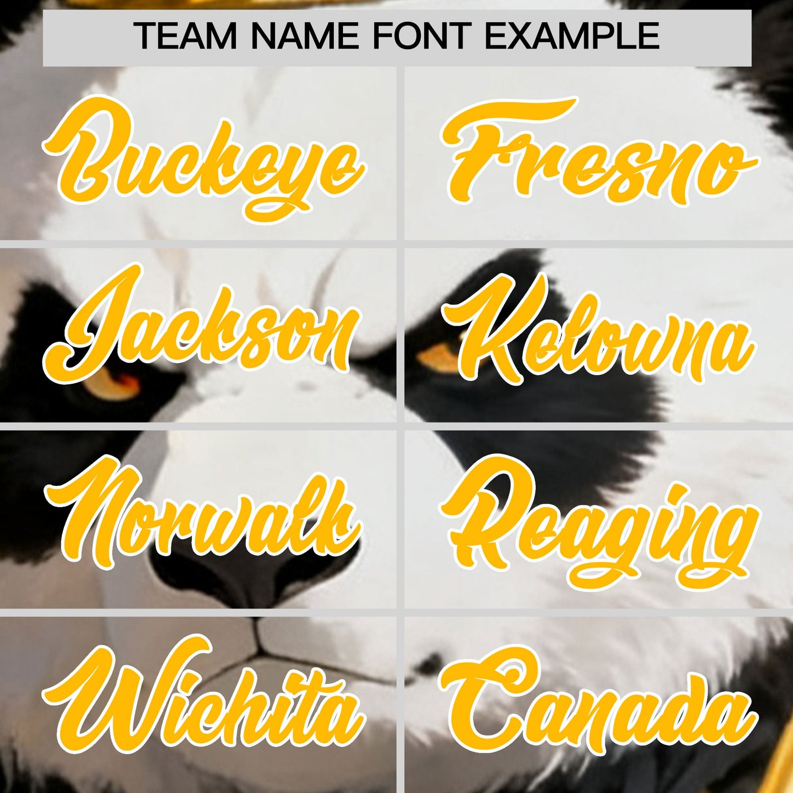 Custom Dark Blue Gold White Panda Animal Series Personalization Graffiti Pattern Baseball Jersey| KXKSHOP