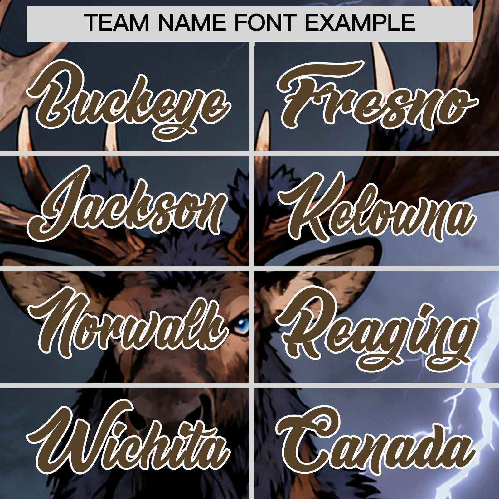 Custom Dark Blue Light Brown White Deer Animal Series Personalization Graffiti Pattern Baseball Jersey| KXKSHOP