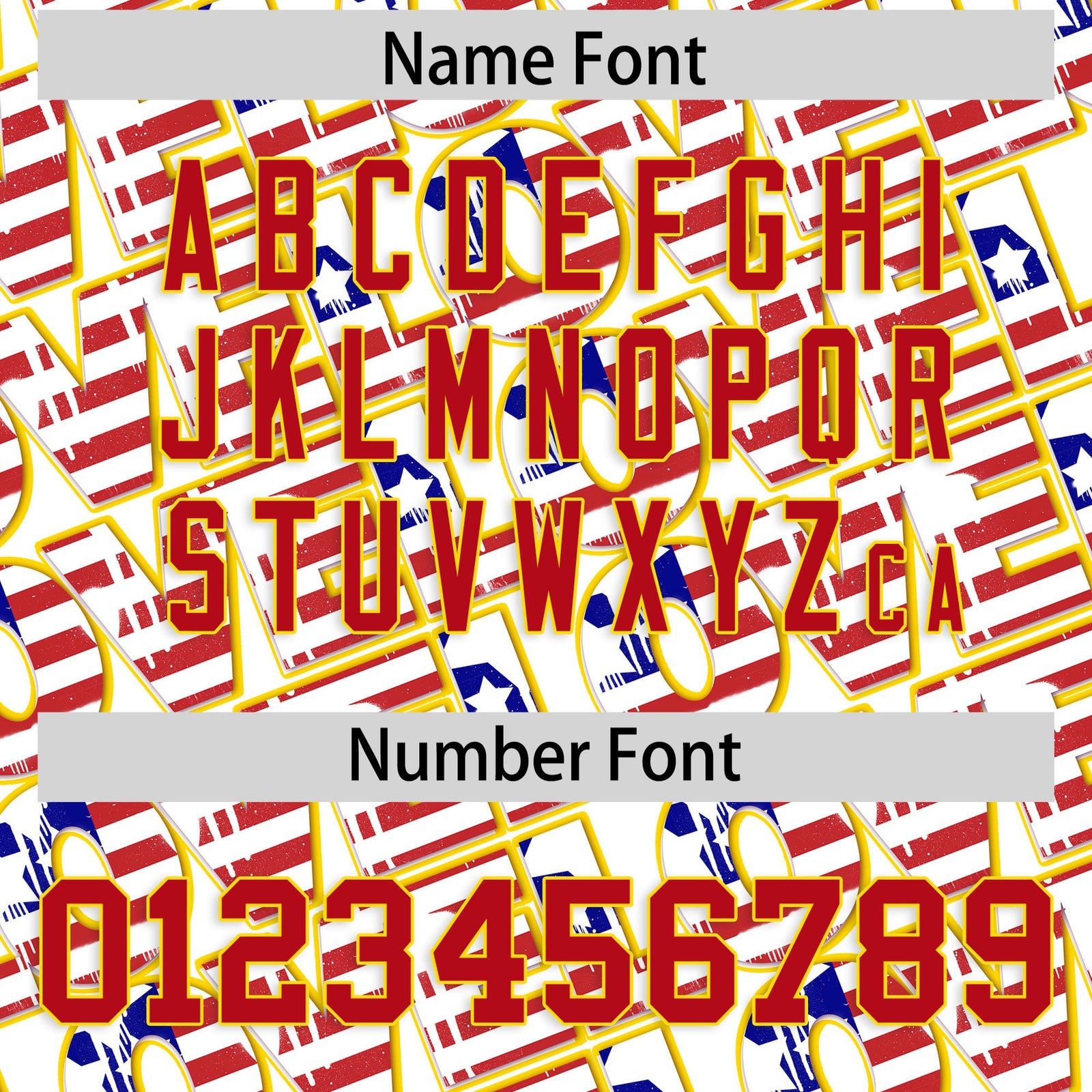 Custom White Red Gold American Flag Graffiti Pattern Split Fashion Independence Day Quick Dry Baseball Jersey| KXKSHOP