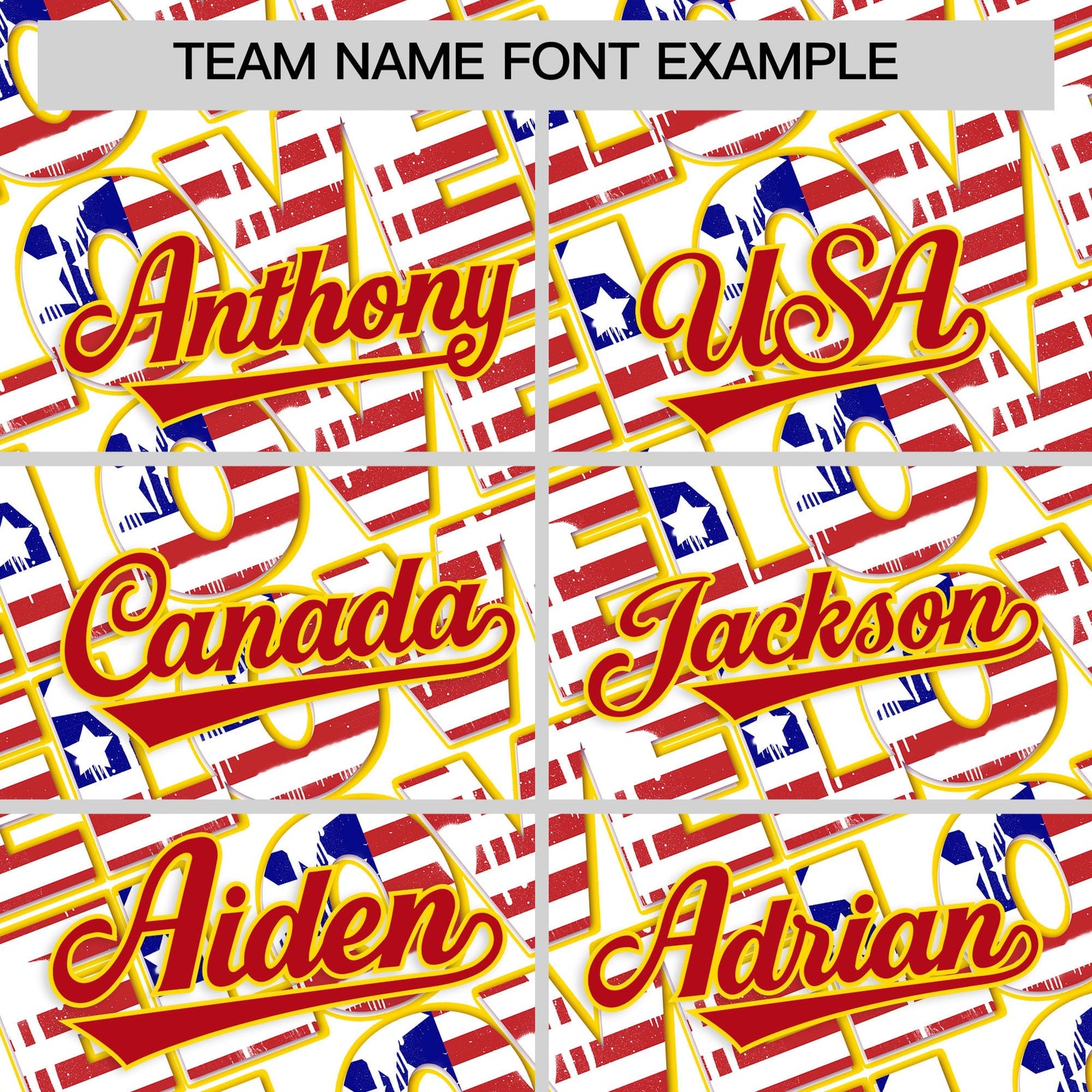 Custom White Red Gold American Flag Graffiti Pattern Split Fashion Independence Day Quick Dry Baseball Jersey| KXKSHOP