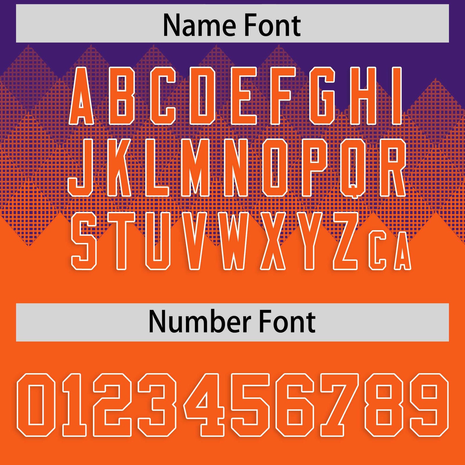 Custom Purple Orange Grid Blur Pattern Authentic Baseball Jersey