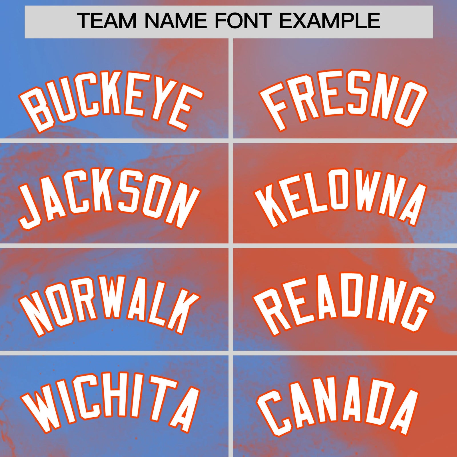 Custom Powder Blue Orange White skeleton Graffiti Pattern Lightweight Baseball Jersey| KXKSHOP