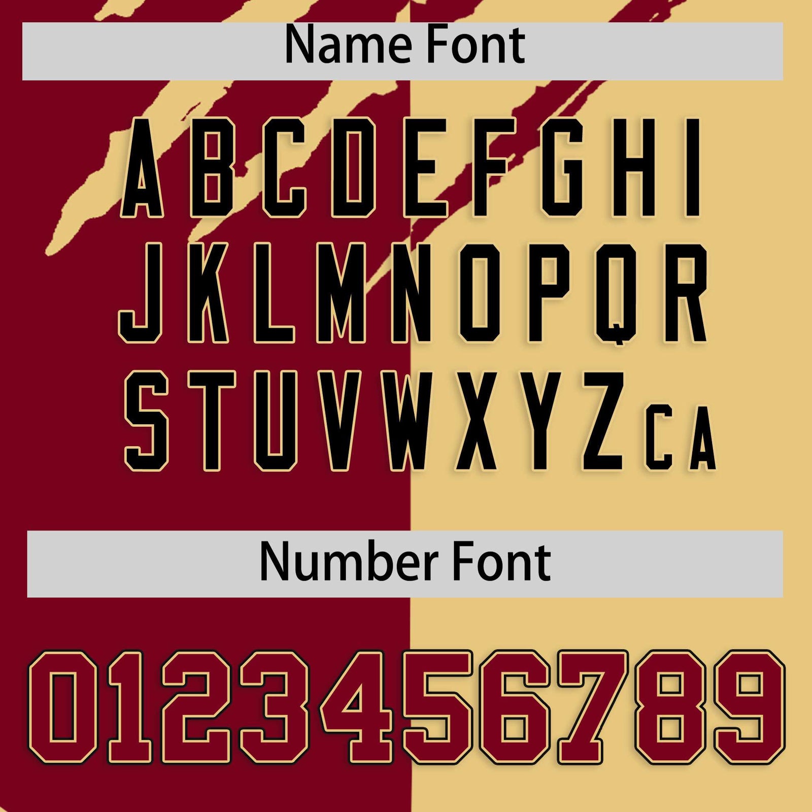 Custom Crimson Khaki Split Tiger Claw Scratch Pattern Baseball Jersey