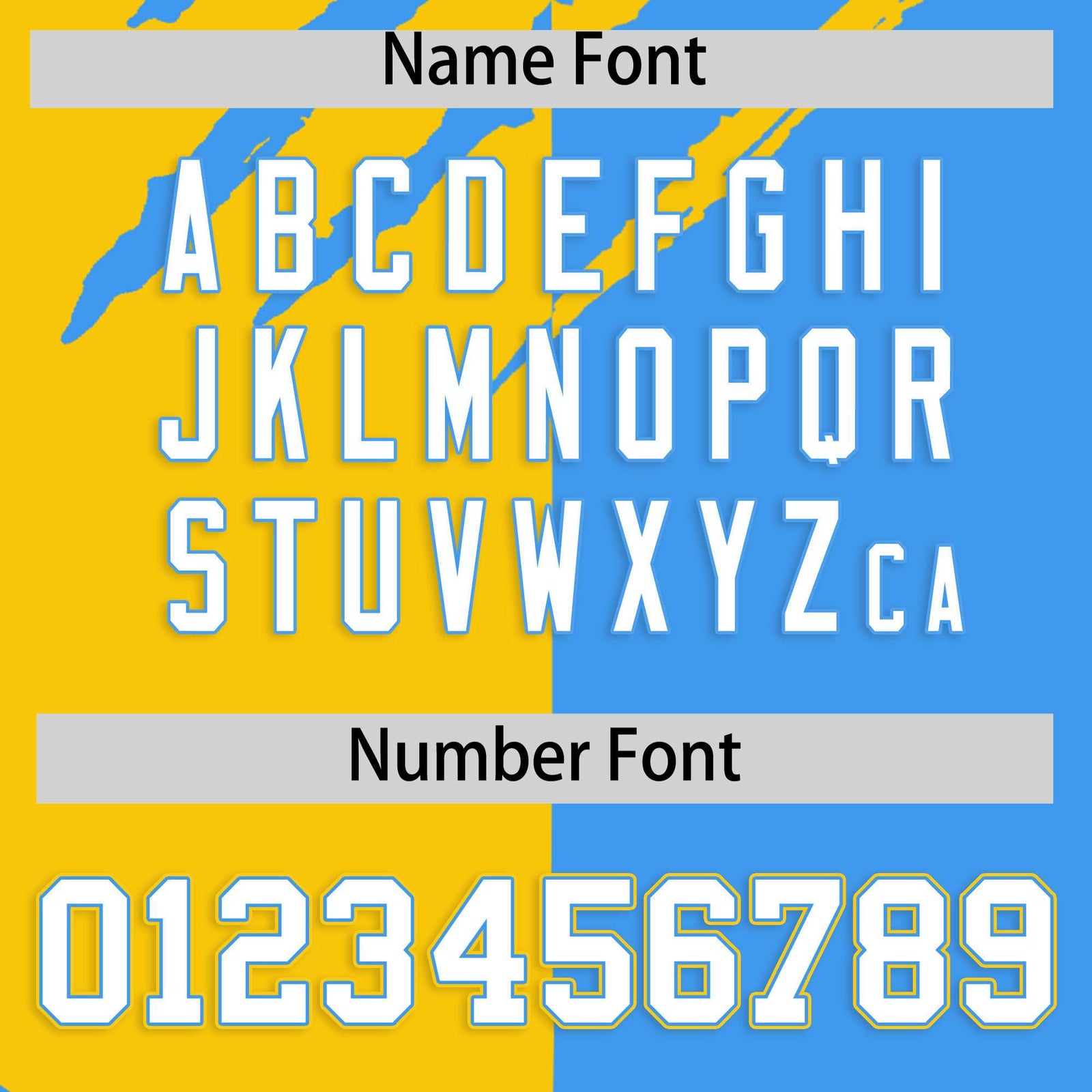 Custom Gold Powder Blue Split Tiger Claw Scratch Pattern Baseball Jersey