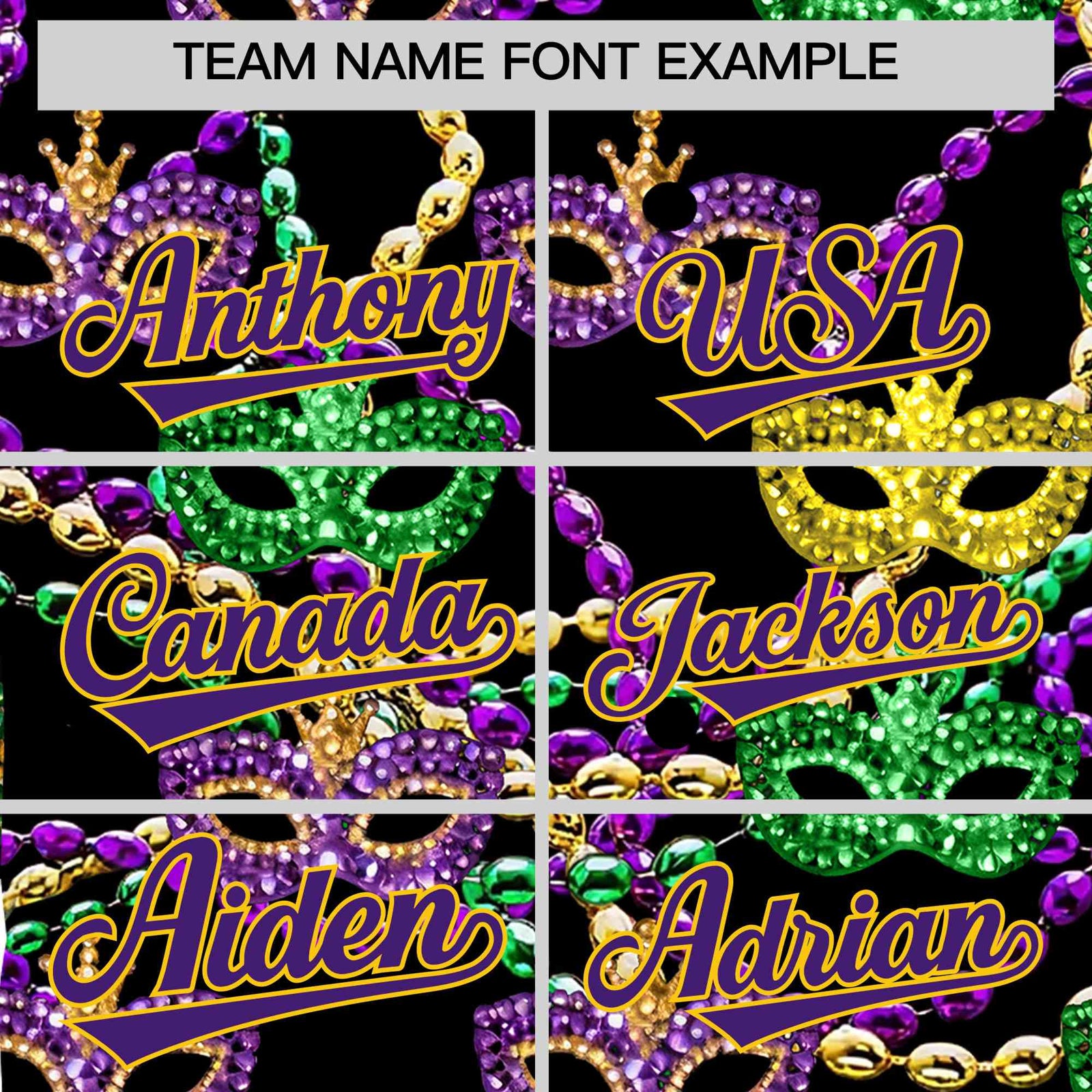 Custom Black Purple Personalization Mardi Gras Authentic Baseball Jersey| KXKSHOP
