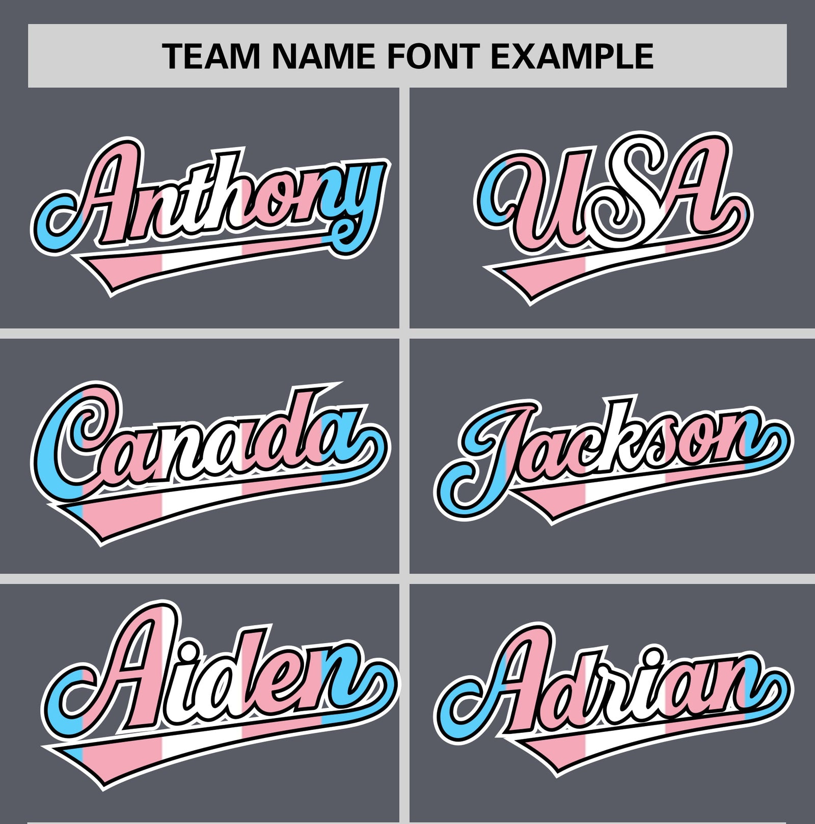 Custom Dark Gray Powder Blue Transgender For Pride Month Classic Style Baseball Jersey| KXKSHOP