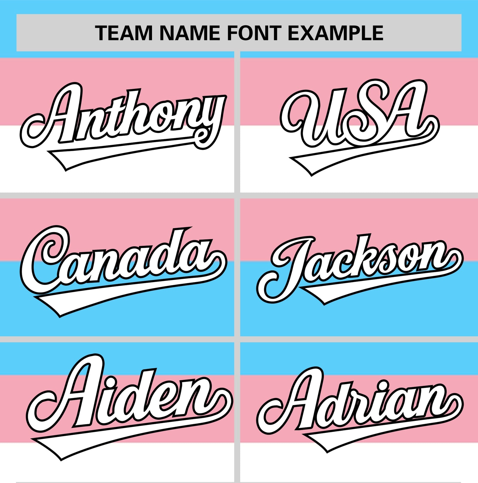 Custom Light Pink Blue Transgender For Pride Month Classic Style Baseball Jersey| KXKSHOP