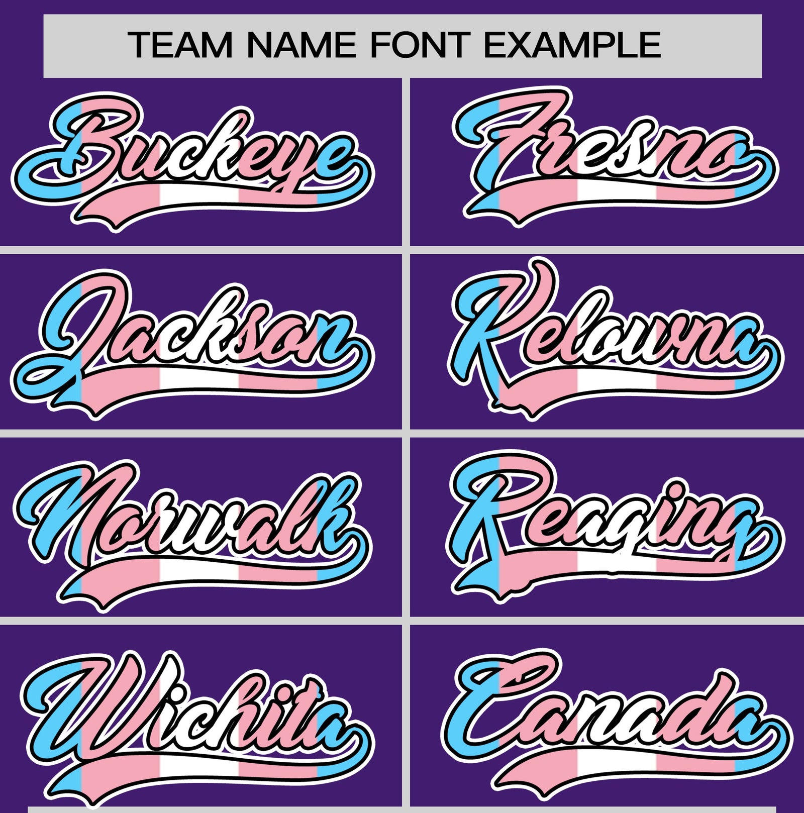 Custom Purple Powder Blue Transgender For Pride Month Classic Style Baseball Jersey| KXKSHOP