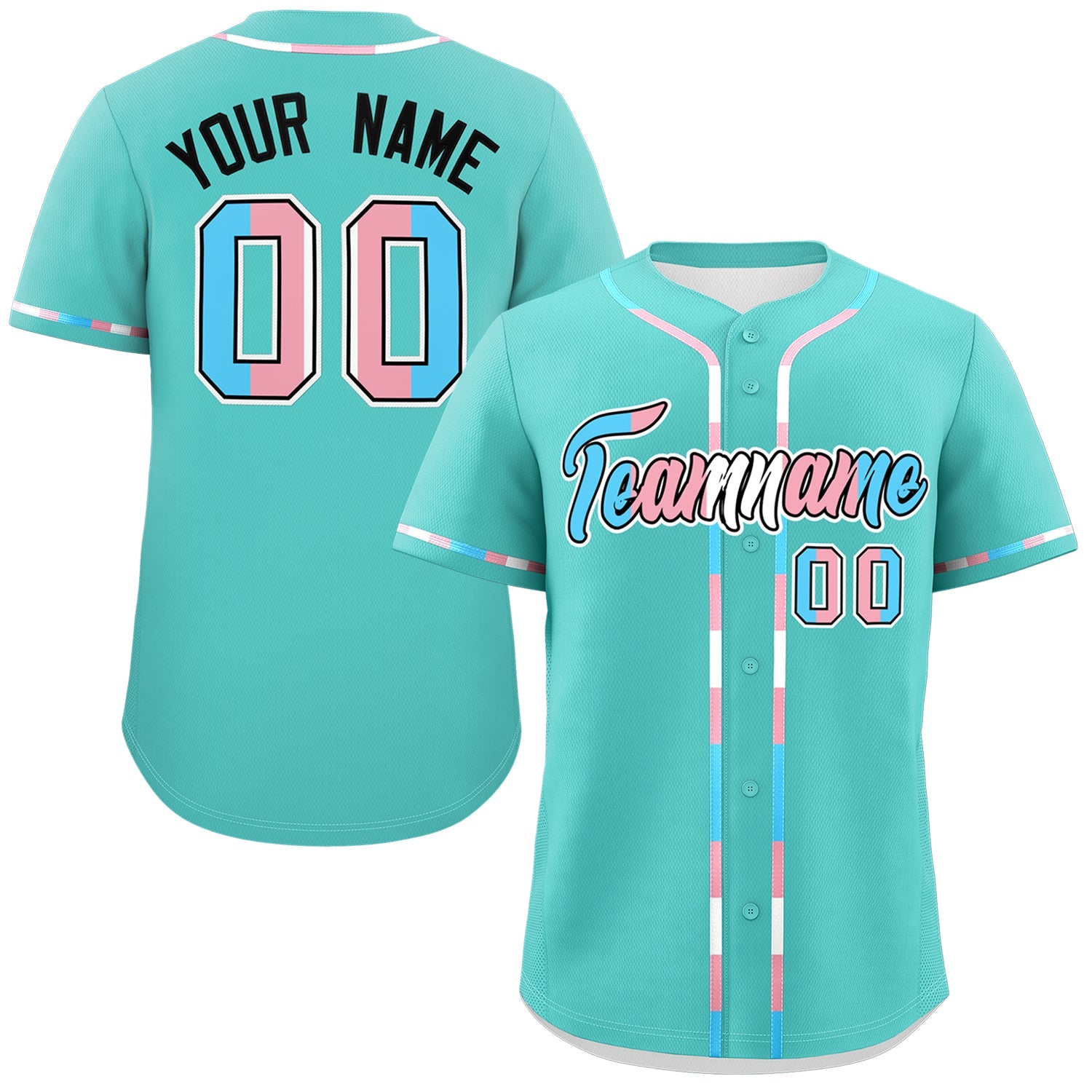 Custom Bright Green Transgender For Pride Month Classic Style Baseball Jersey| KXKSHOP