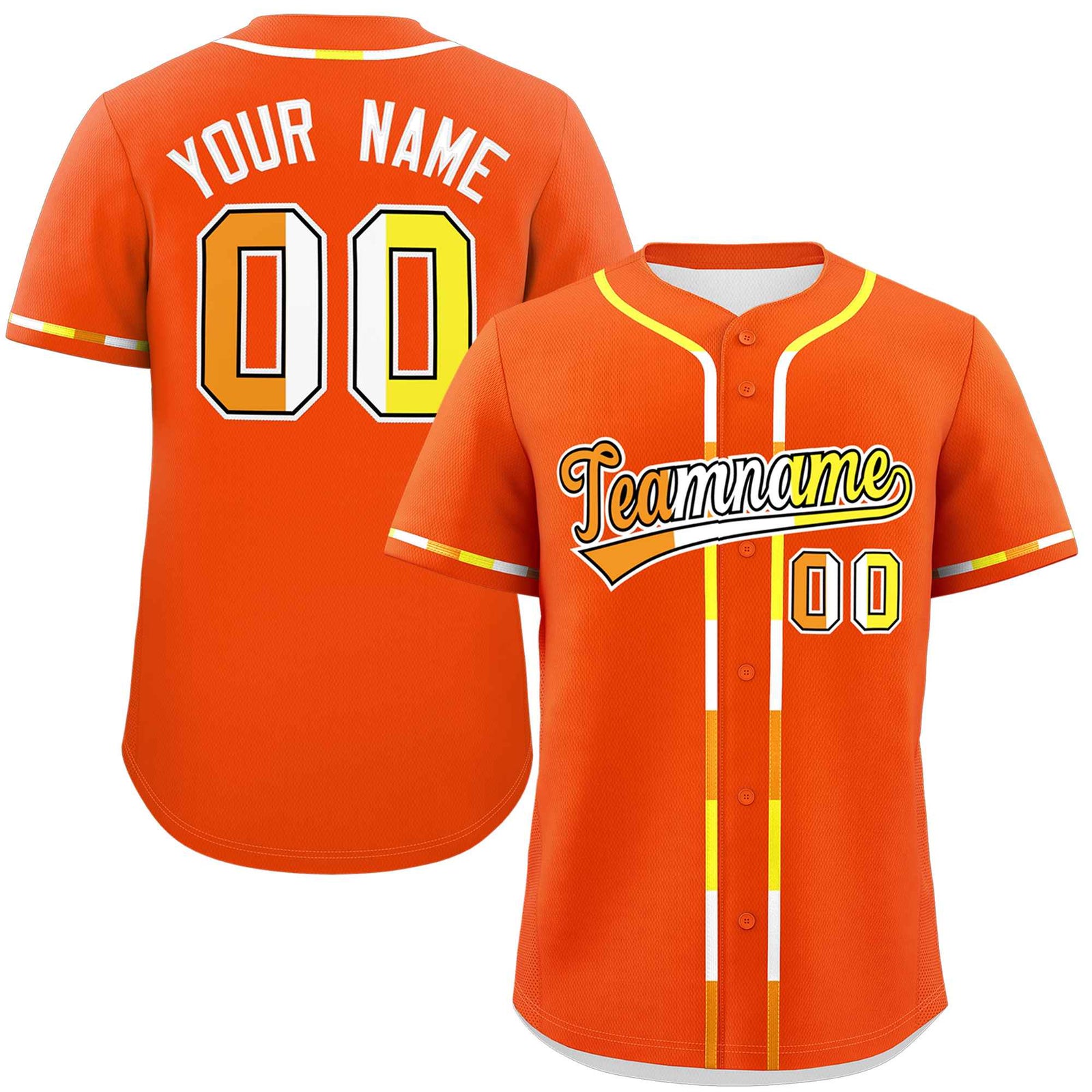 Custom Orange Maverique For Pride Month Classic Style Authentic Baseball Jersey