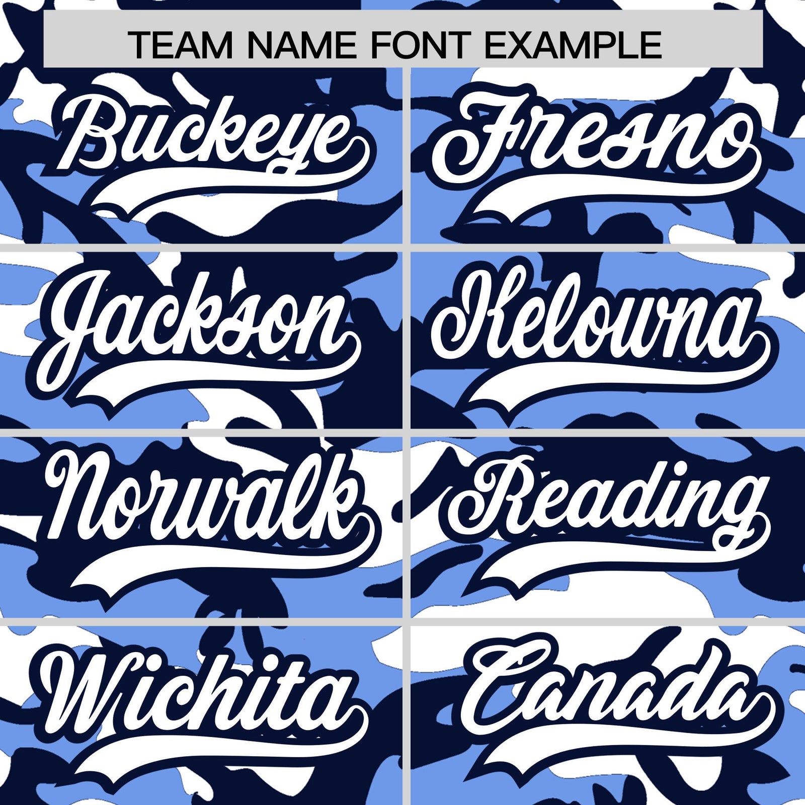 Custom Light Blue Navy White Camo Gradient Fashion Baseball Jersey | Perfect for Training,Sublimation Printed & Stitched,Add Name and Numbern,Perfect for Teams | KXKSHOP