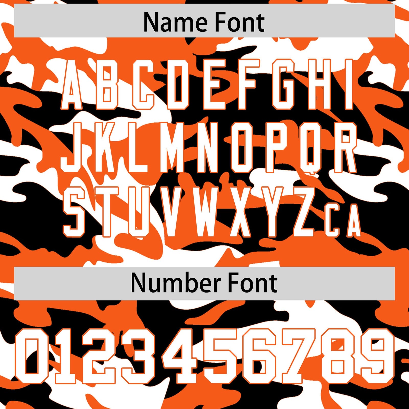 Custom Orange Black White Camo Gradient Fashion Baseball Jersey | Perfect for Training,Sublimation Printed & Stitched,Add Name and Numbern,Perfect for Teams | KXKSHOP