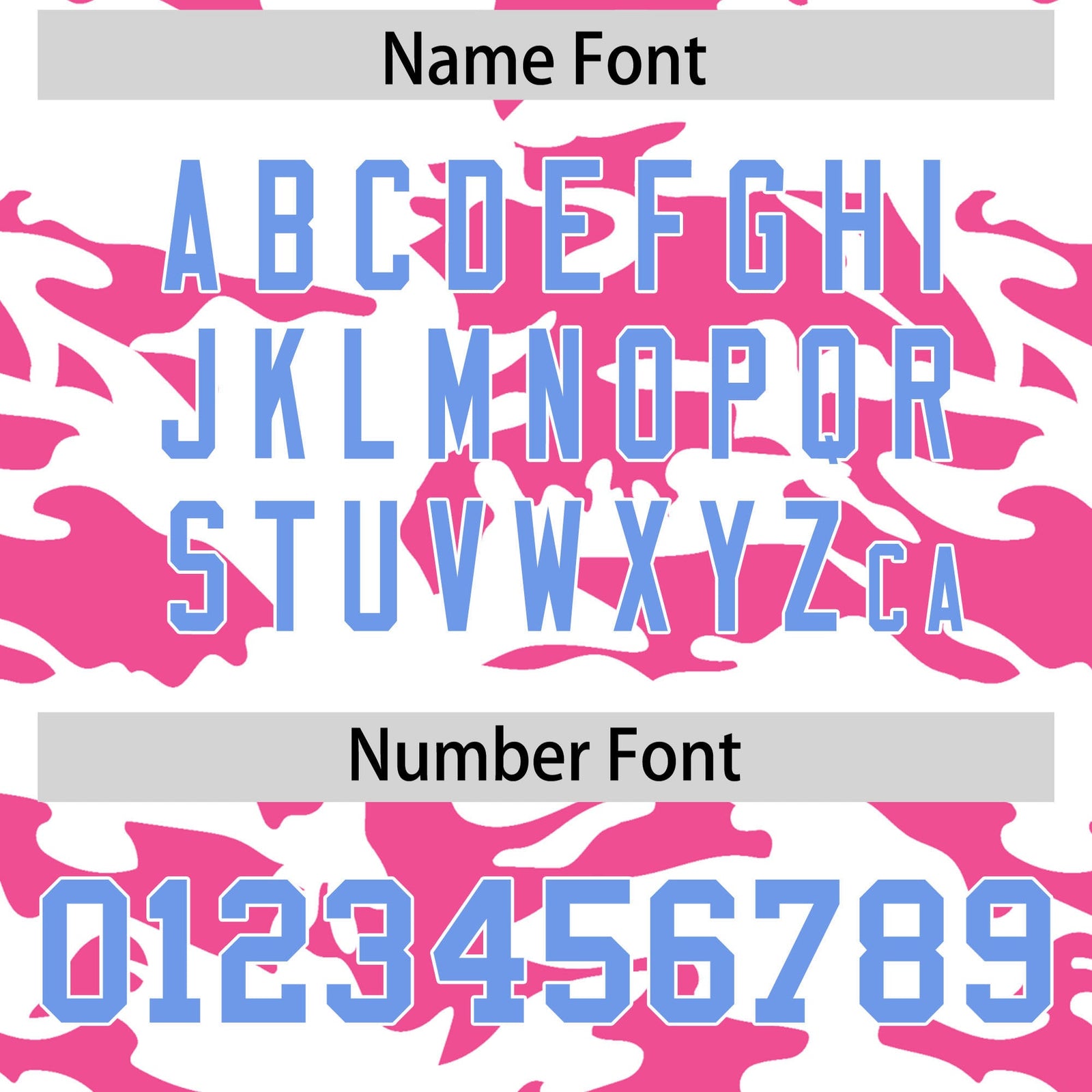 Custom White Pink Light Blue Camo Gradient Fashion Baseball Jersey