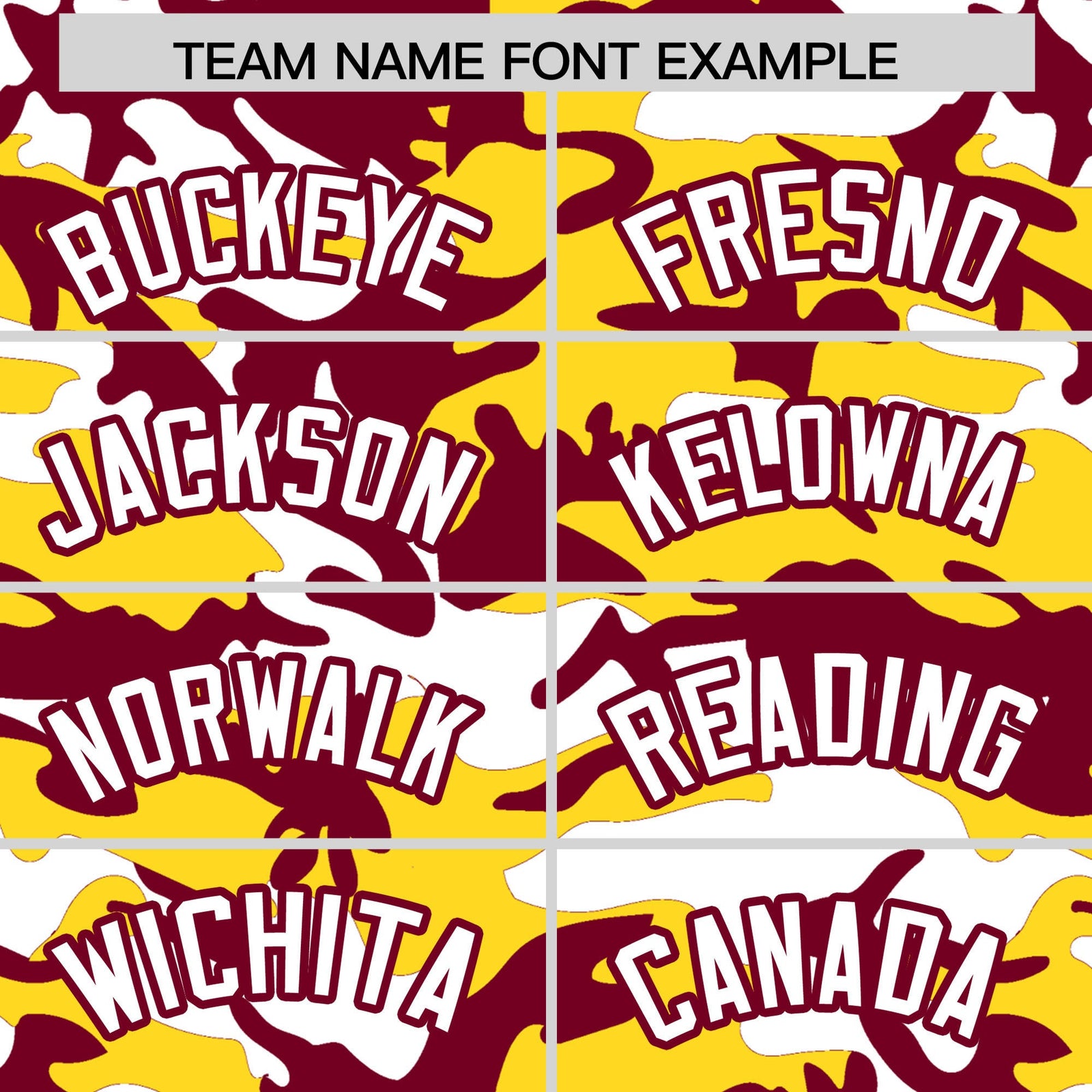 Custom Crimson Gold White Camo Gradient Fashion Baseball Jersey | Perfect for Training,Sublimation Printed & Stitched,Add Name and Numbern,Perfect for Teams | KXKSHOP