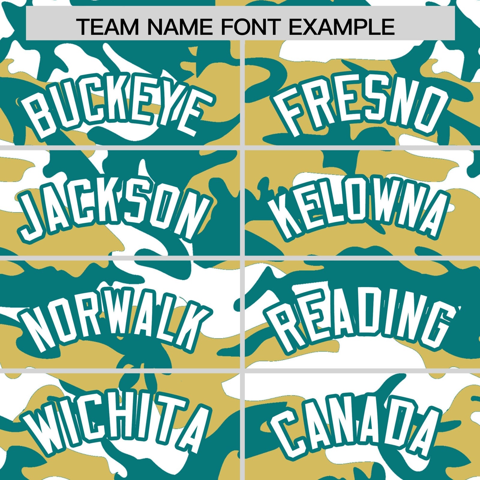Custom Old Gold Teal White Camo Gradient Fashion Baseball Jersey | Perfect for Training,Sublimation Printed & Stitched,Add Name and Numbern,Perfect for Teams | KXKSHOP